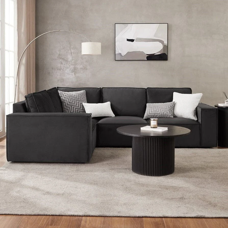 Brooklyn Small Left Hand L-Shape Sofa - Ink - Image 3