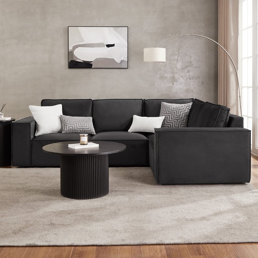 Brooklyn Small Right Hand L-Shape Sofa - Ink - Image 3