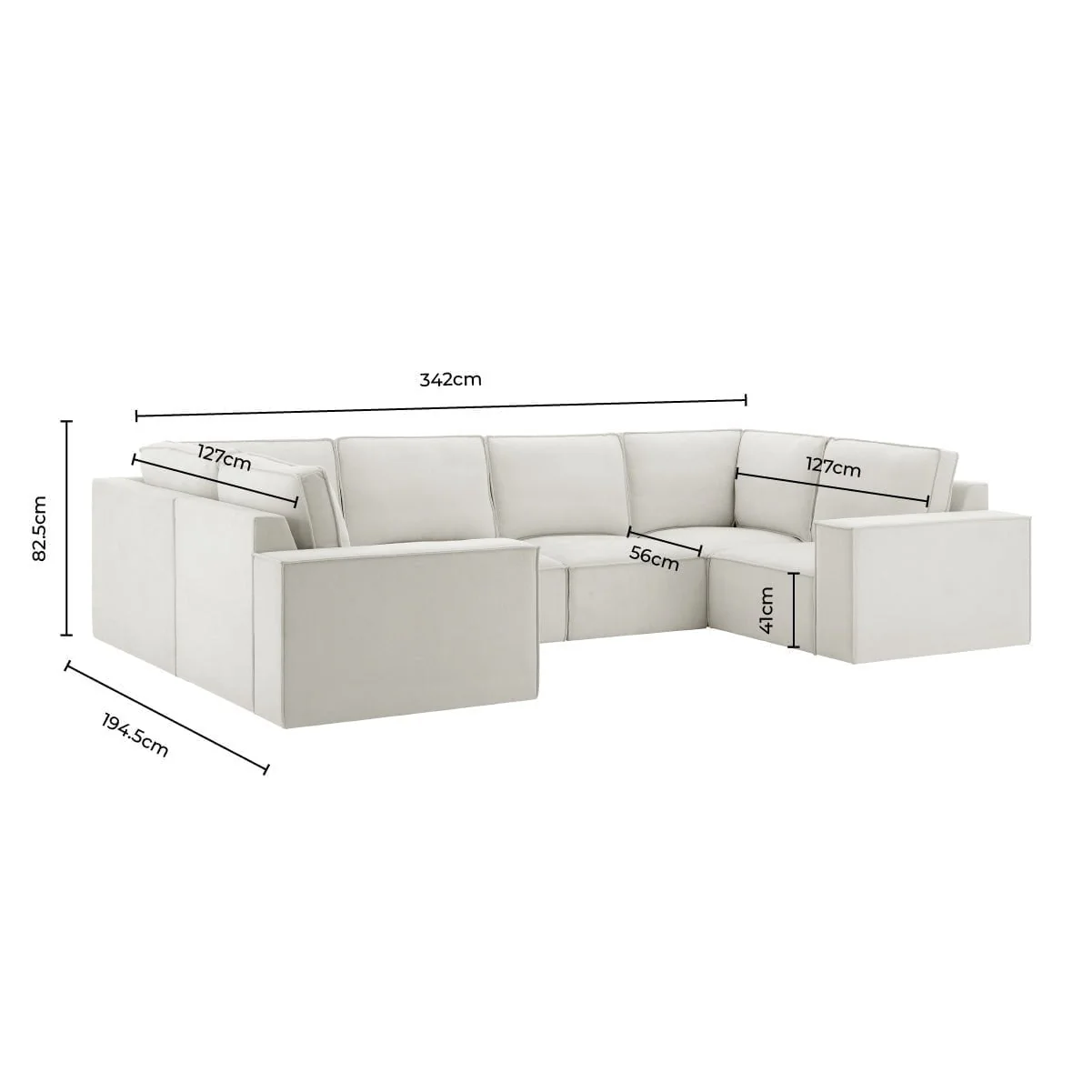 Brooklyn U-Shape Sofa - Ink - Image 11