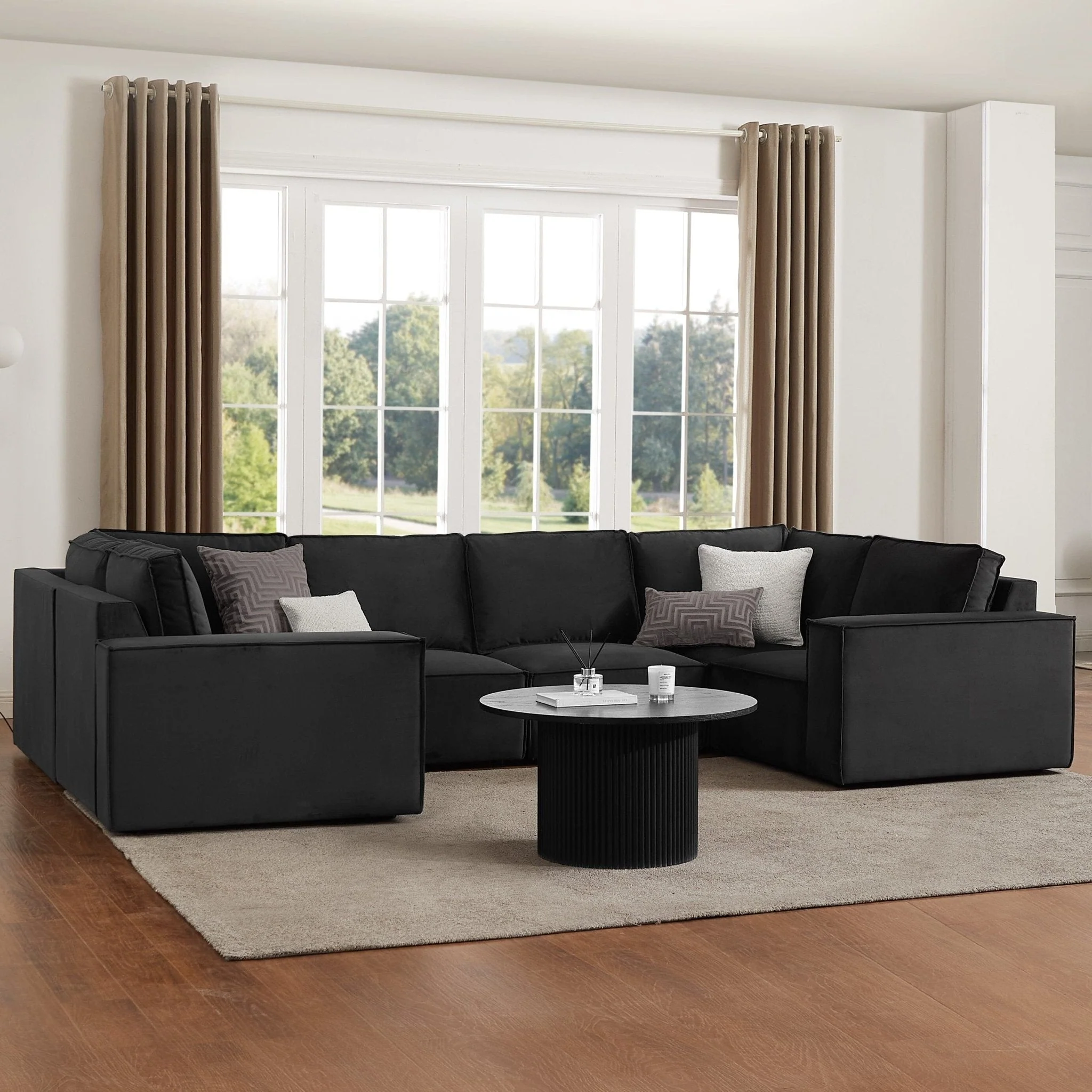 Brooklyn U-Shape Sofa - Ink - Image 4