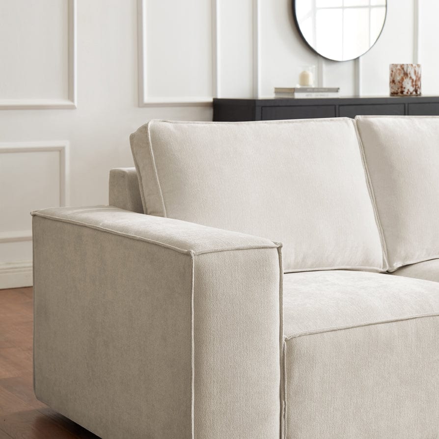 Brooklyn U-Shape Sofa - Ivory - Image 6