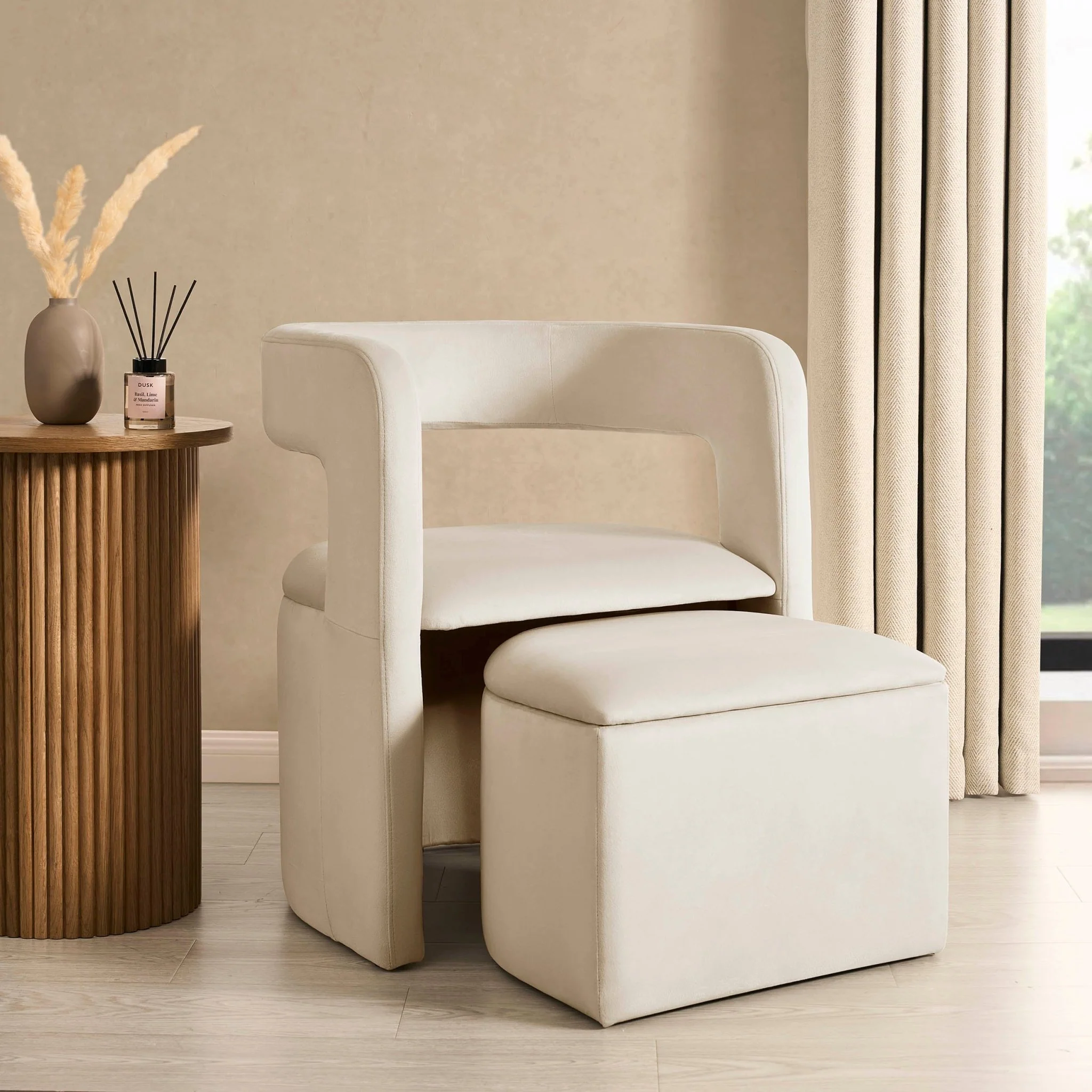 Bryony Accent Chair - Ecru