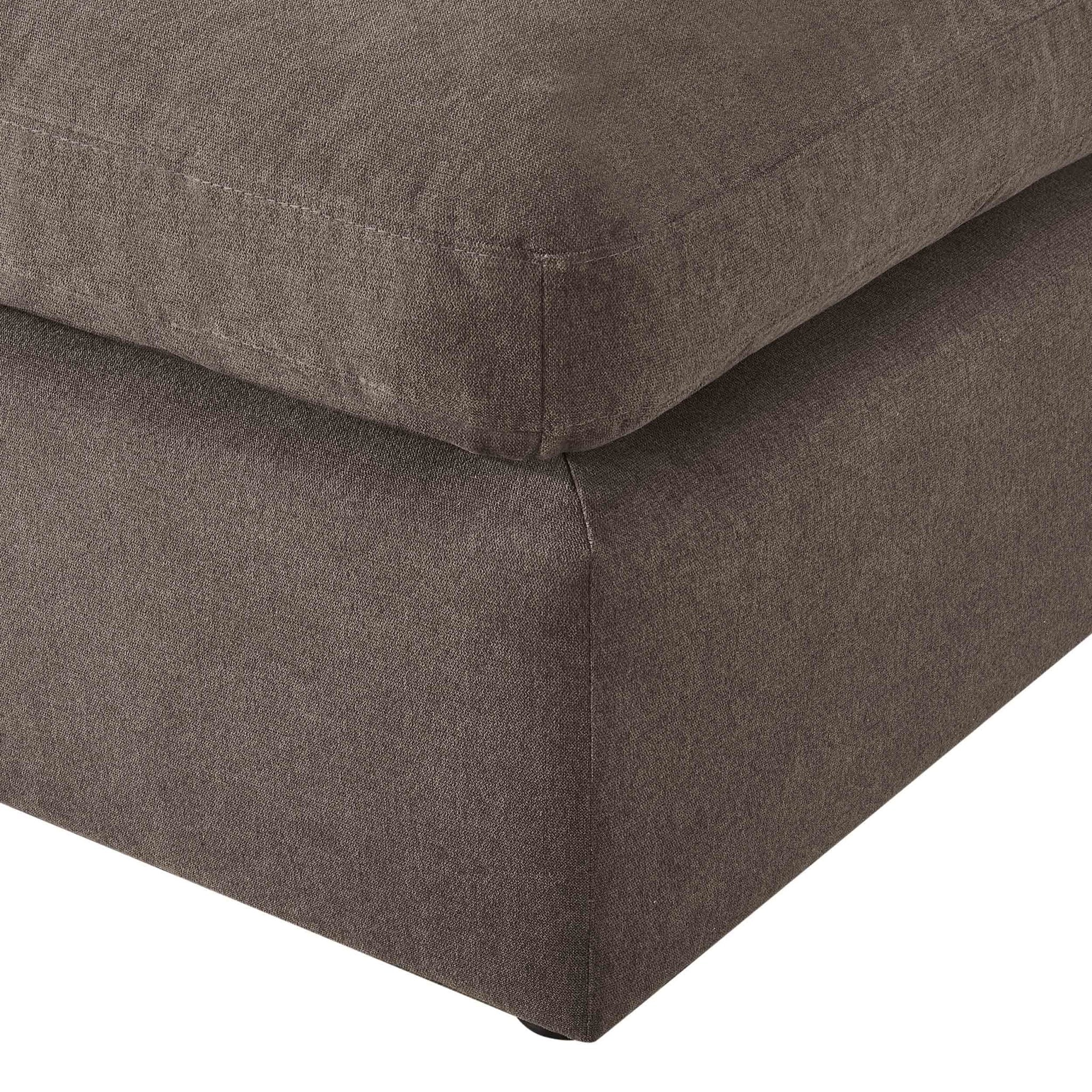 Cairo Feather Pouffe - Chocolate - Image 5
