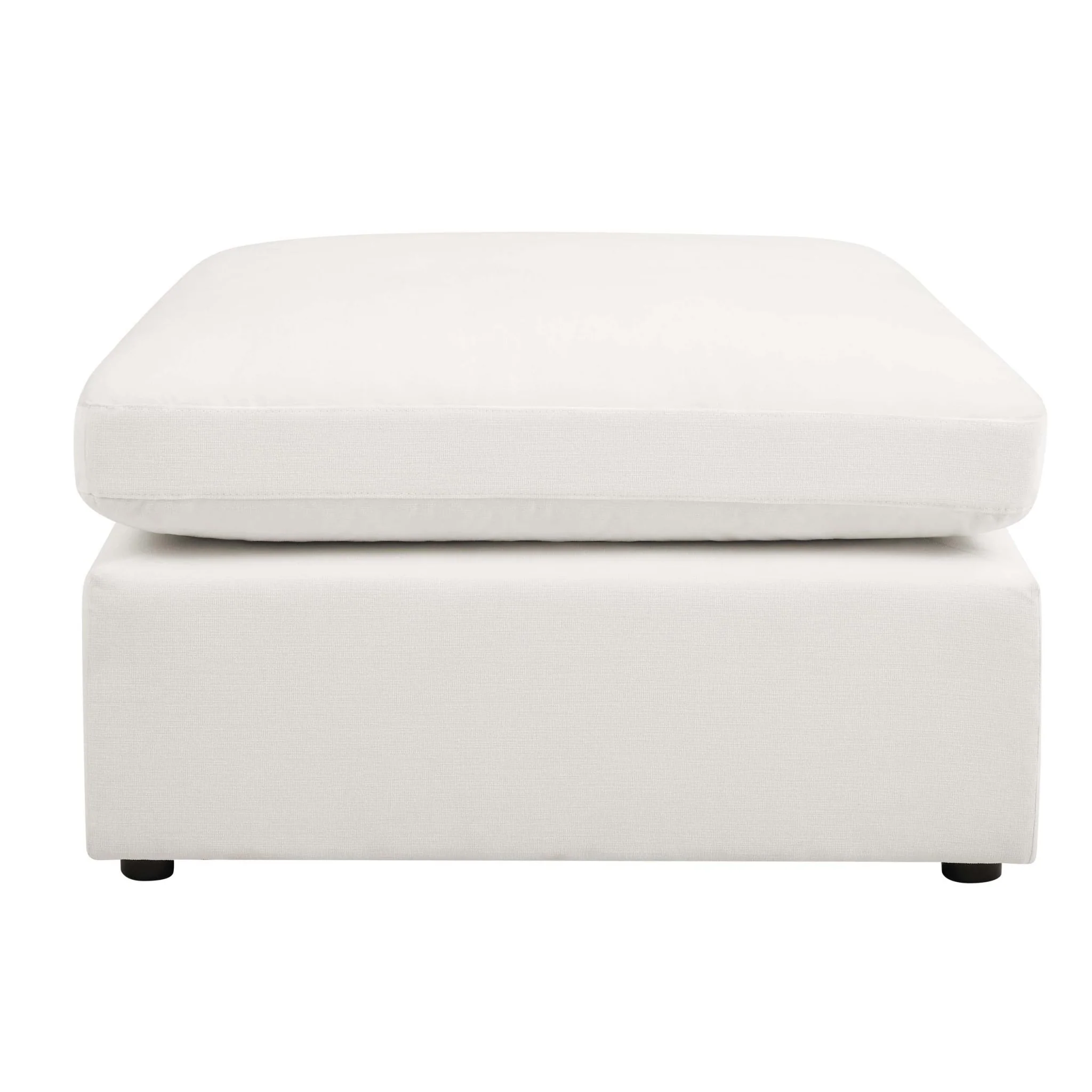 Cairo Feather Pouffe - Vanilla - Image 3