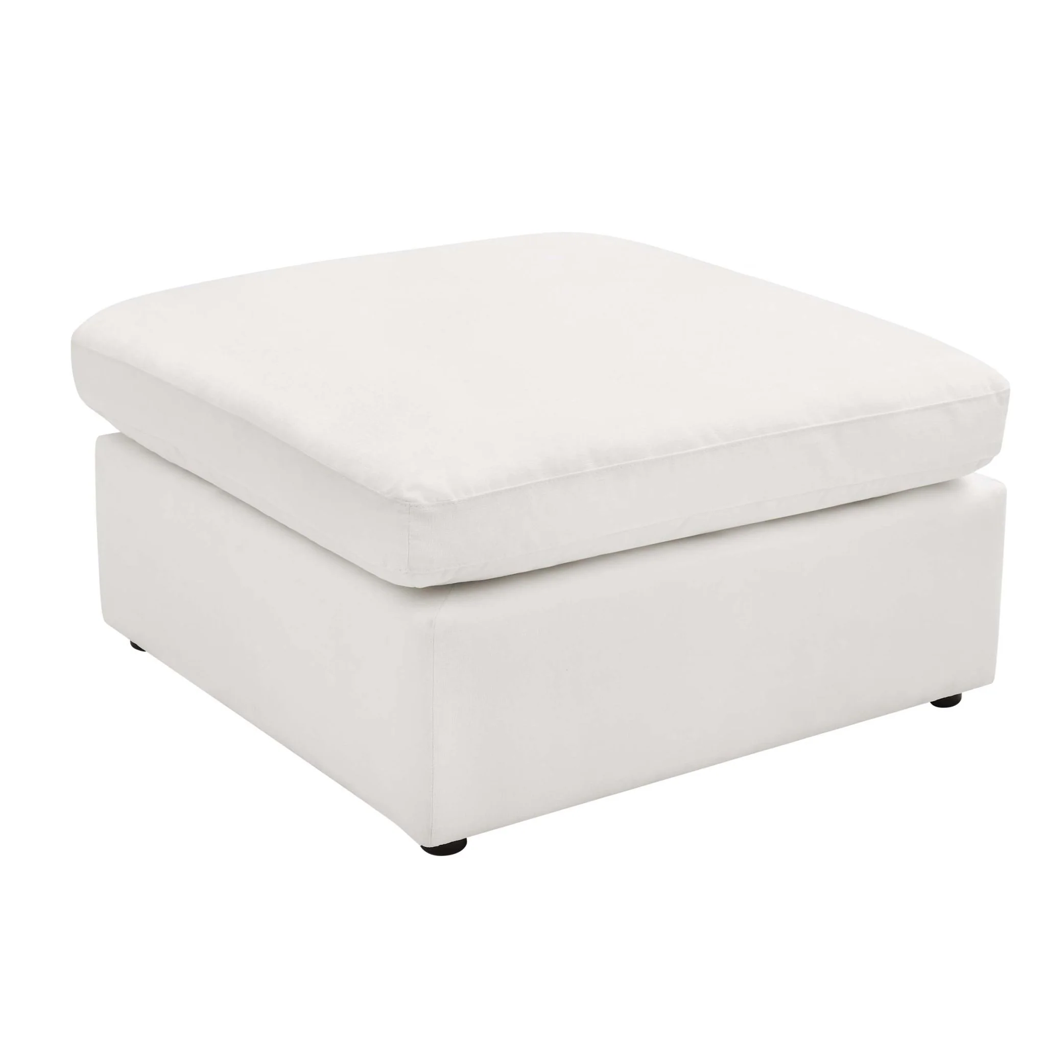 Cairo Feather Pouffe - Vanilla - Image 4