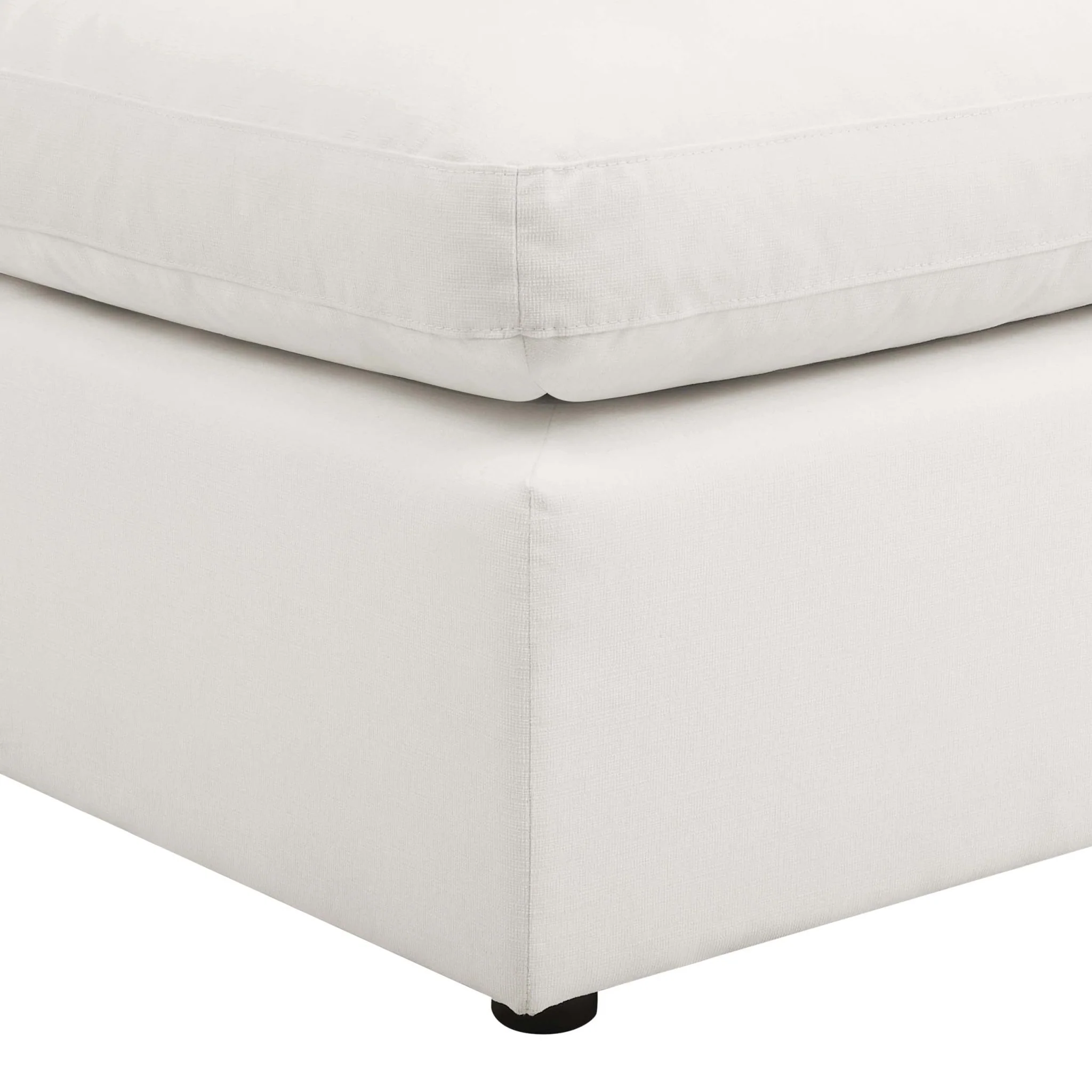 Cairo Feather Pouffe - Vanilla - Image 5
