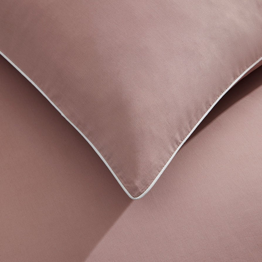 Cambridge 200 Thread Count Duvet Cover - Cotton - Dusky Rose - Image 2
