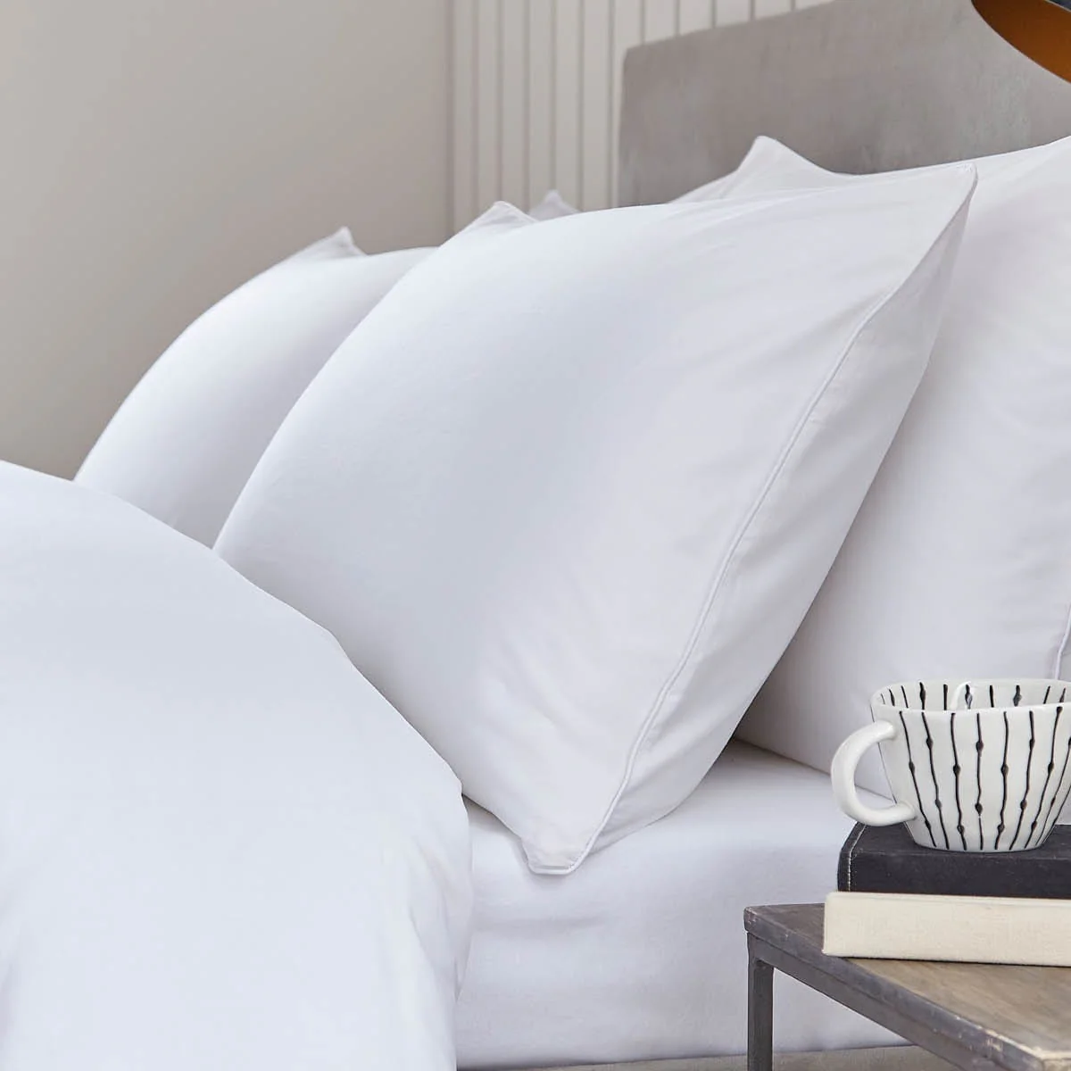 Cambridge 200 Thread Count Duvet Cover - Cotton - White - Image 5