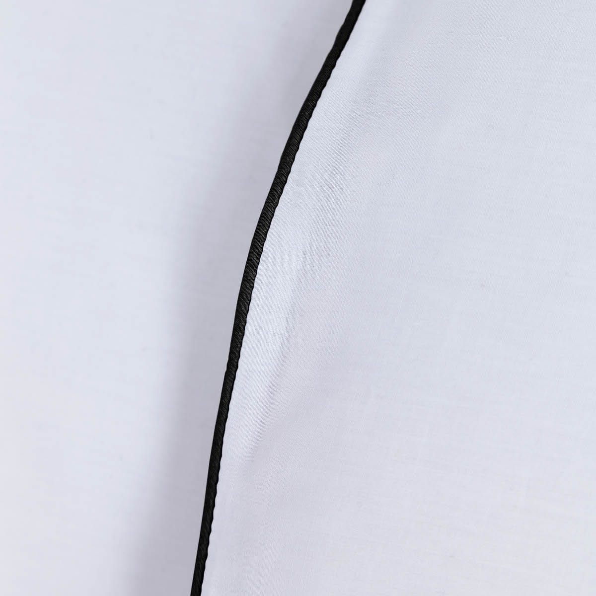 Cambridge 200 Thread Count Duvet Cover - Cotton - White/Black - Image 5