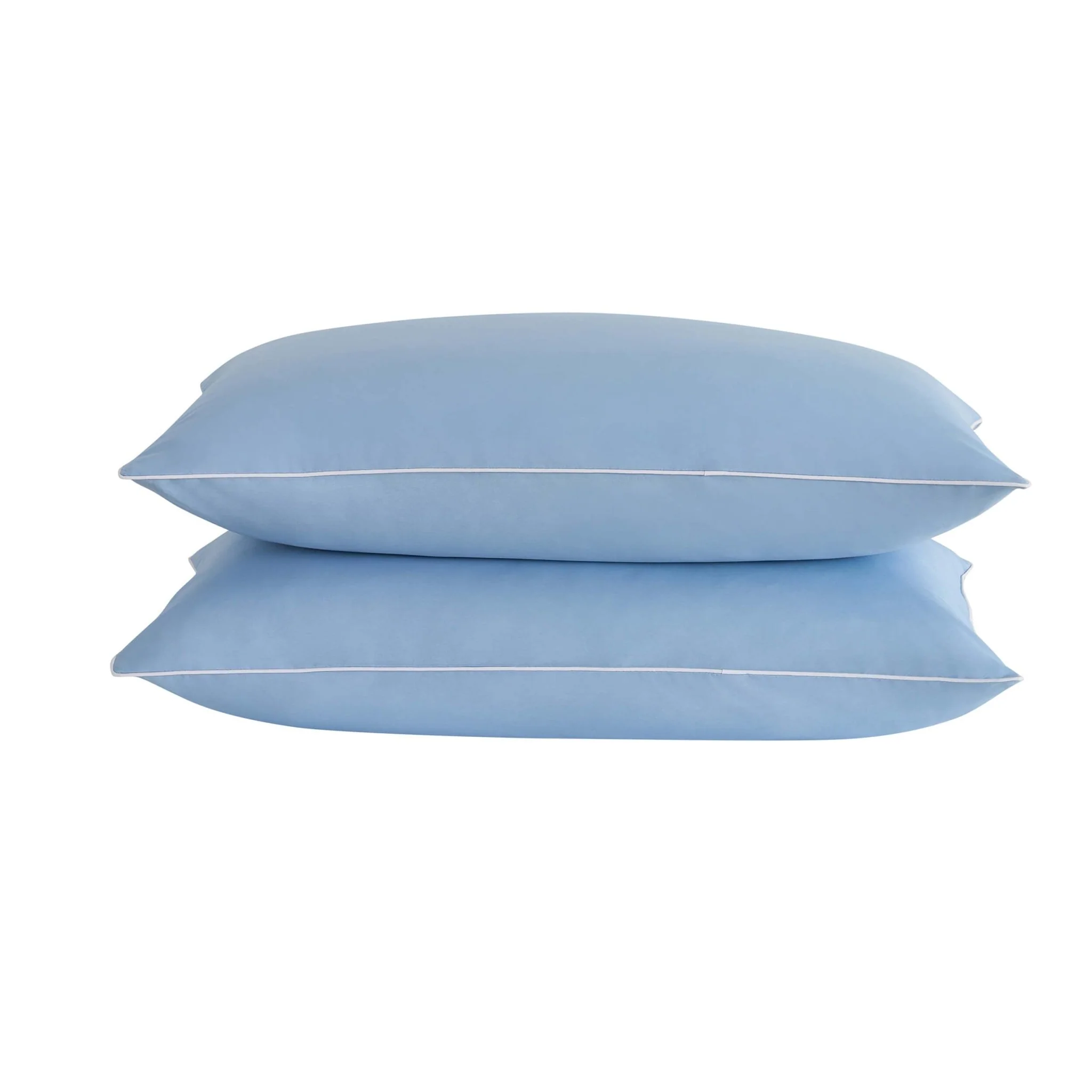 Pair of Cambridge Pillowcases - 200 Thread Count - Cotton - Light Blue - Image 7