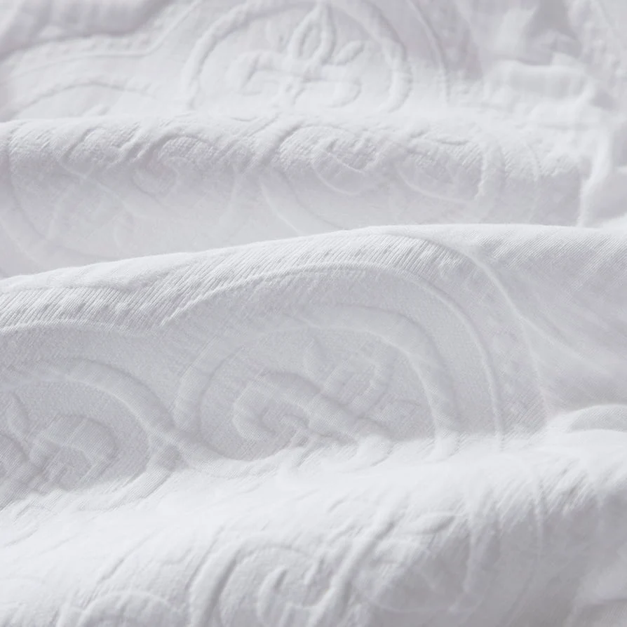 Cannes Matelassé 300 Thread Count Set of 4 Napkins - White - Image 4
