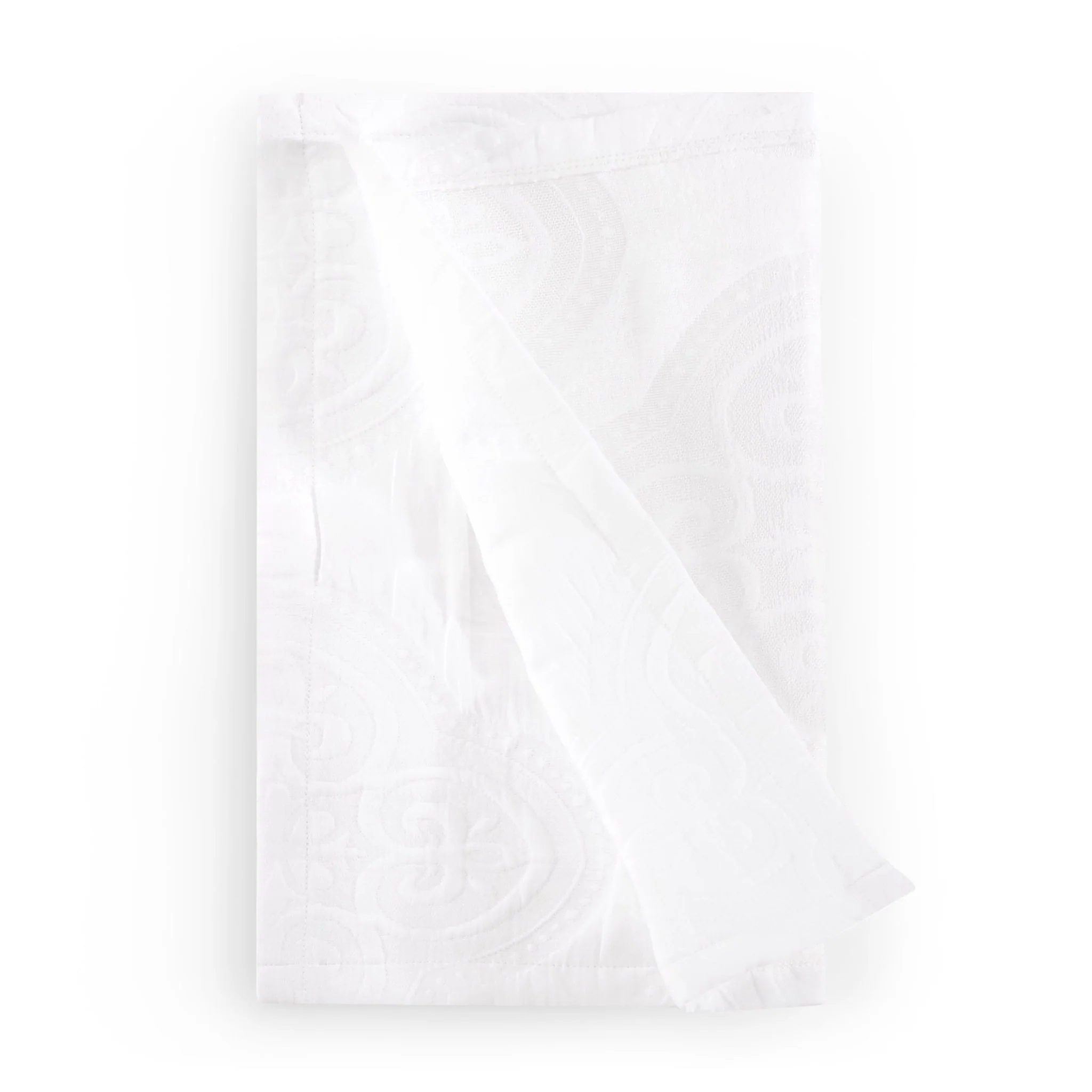 Cannes Matelassé 300 Thread Count Set of 4 Napkins - White - Image 7