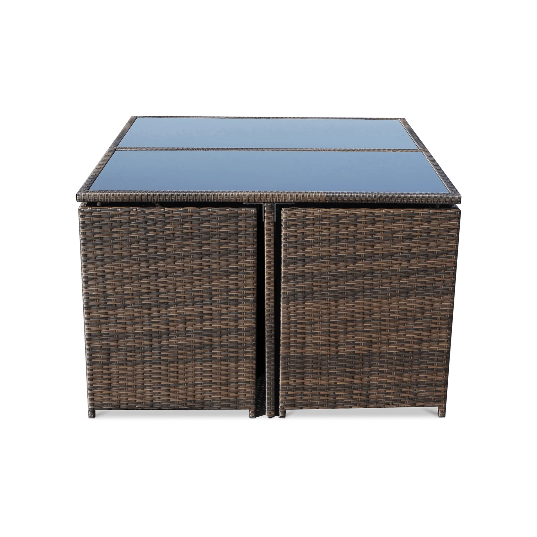Cannes Outdoor 8-Seater Dining Set - Brown - Image 4