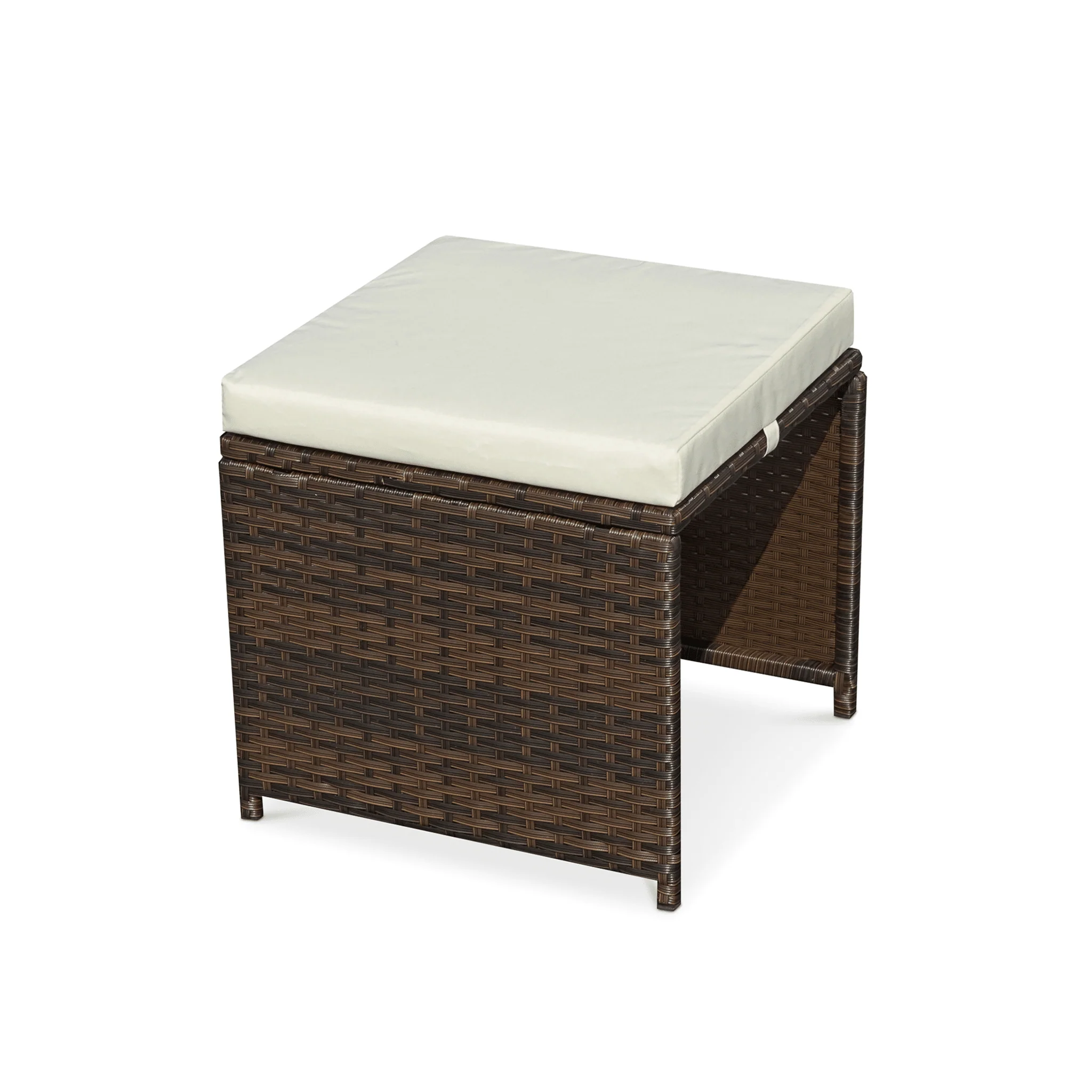 Cannes Outdoor 8-Seater Dining Set - Brown - Image 6