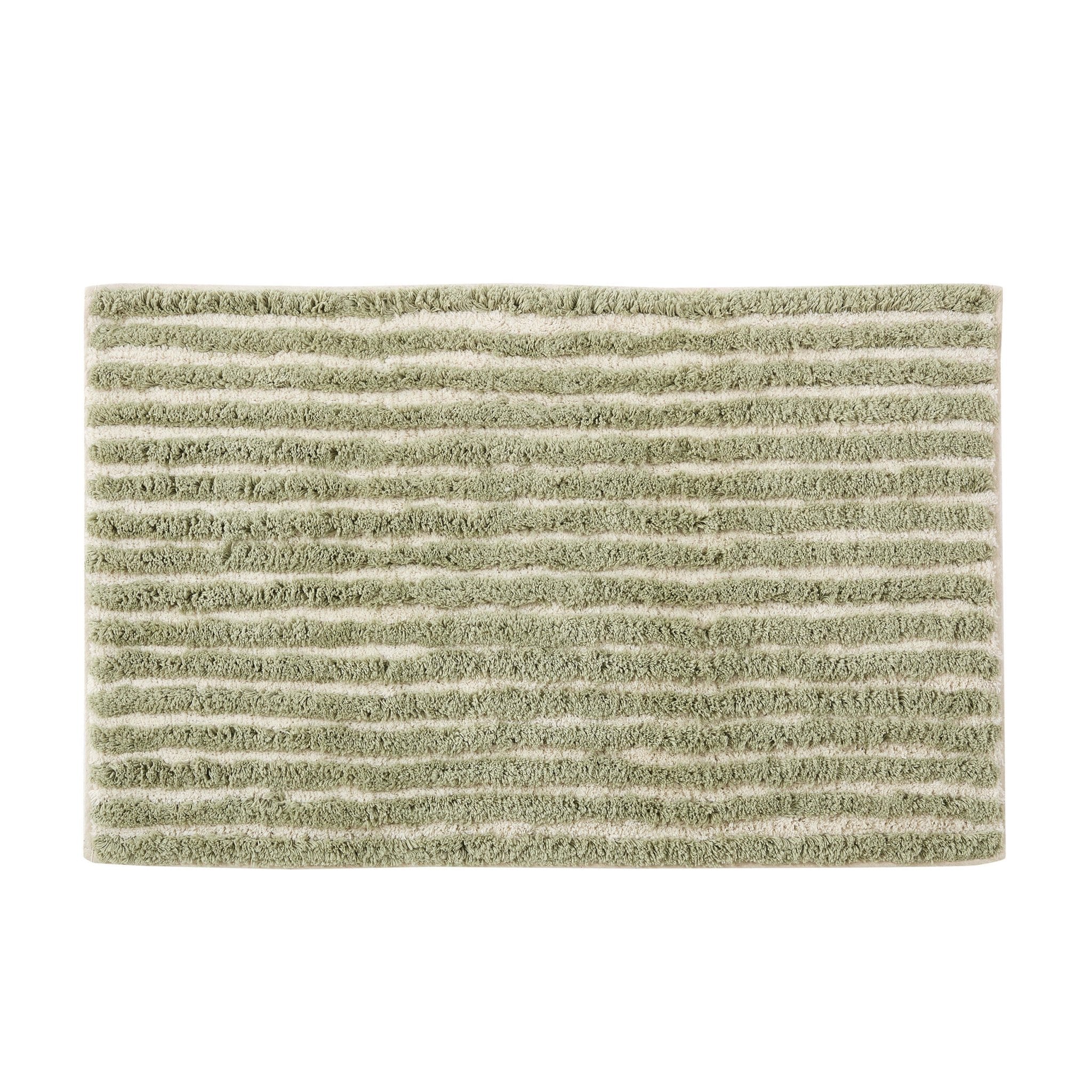 Capri Tufted Stripe Bath Mat  - Olive - Image 3