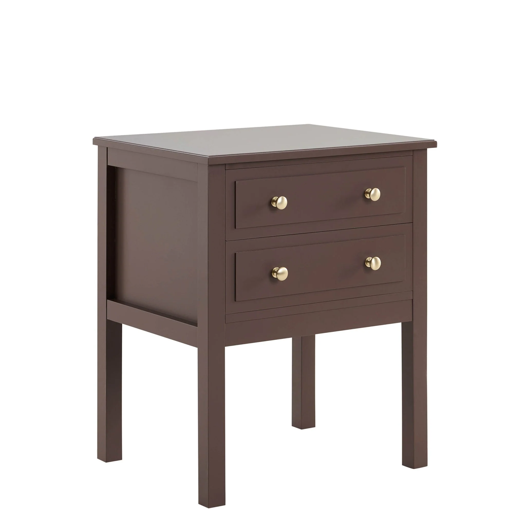 Carolina 2 Drawer Bedside Table - Mocha - Image 5