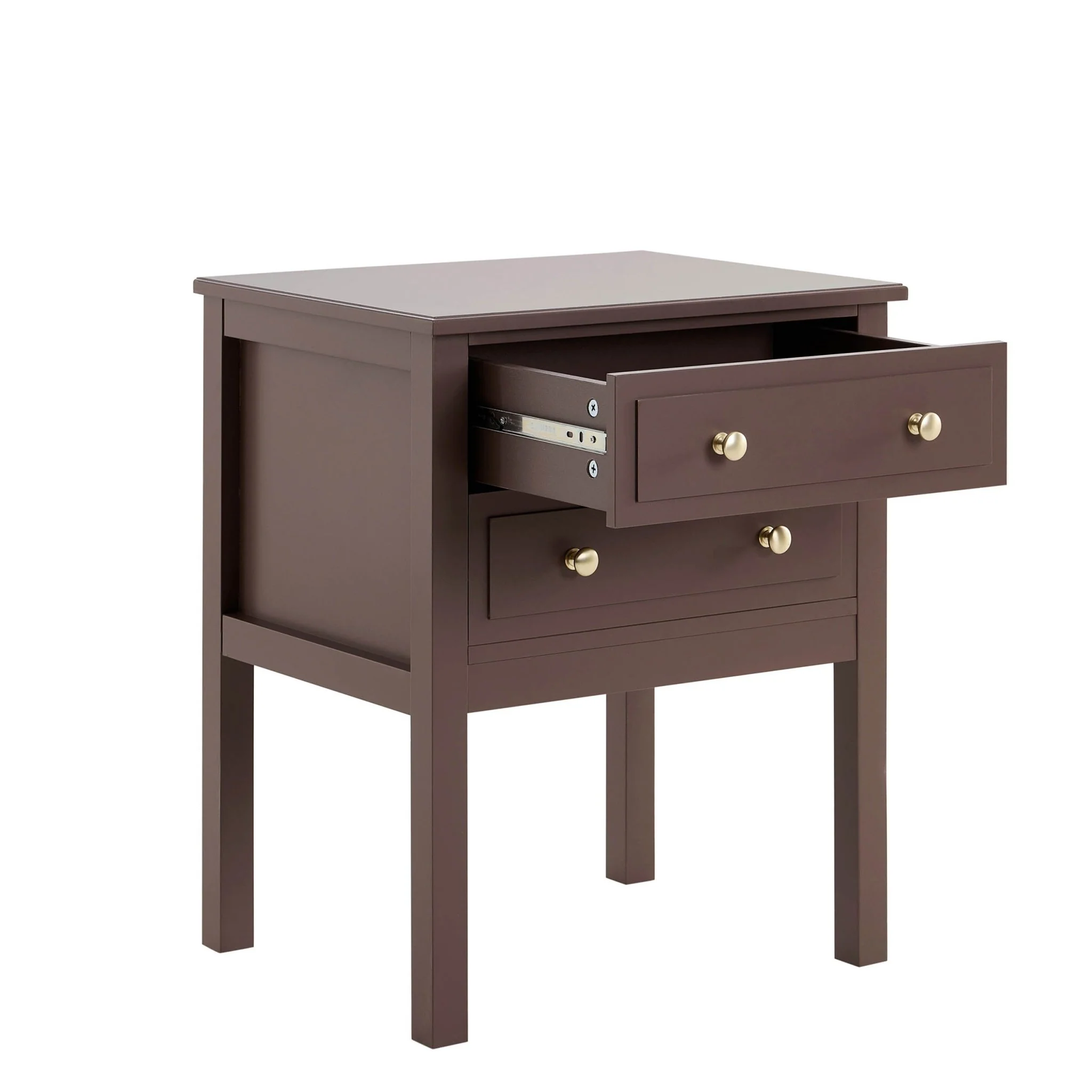 Carolina 2 Drawer Bedside Table - Mocha - Image 6