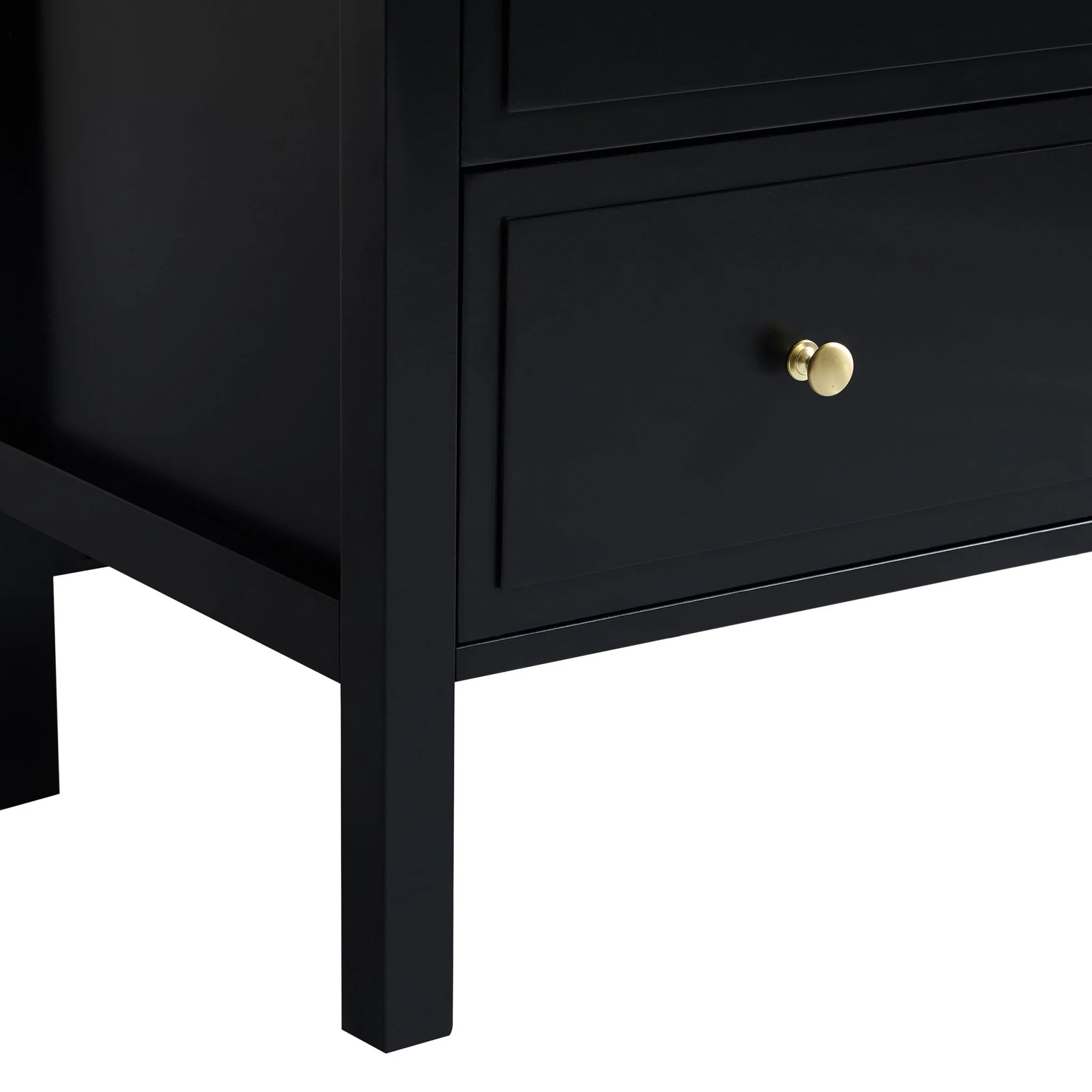 Carolina 5 Drawer Chest - Black - Image 8