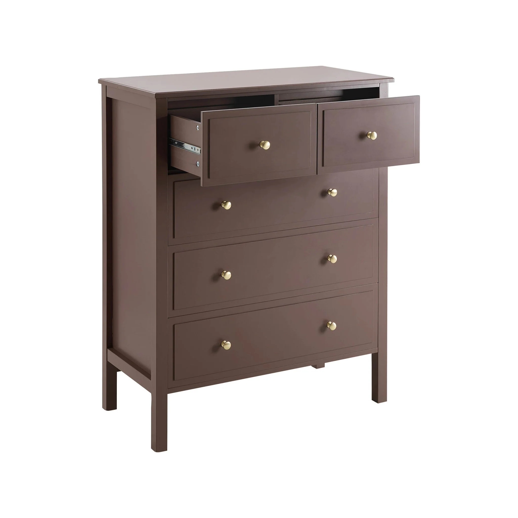 Carolina 5 Drawer Chest - Mocha - Image 5