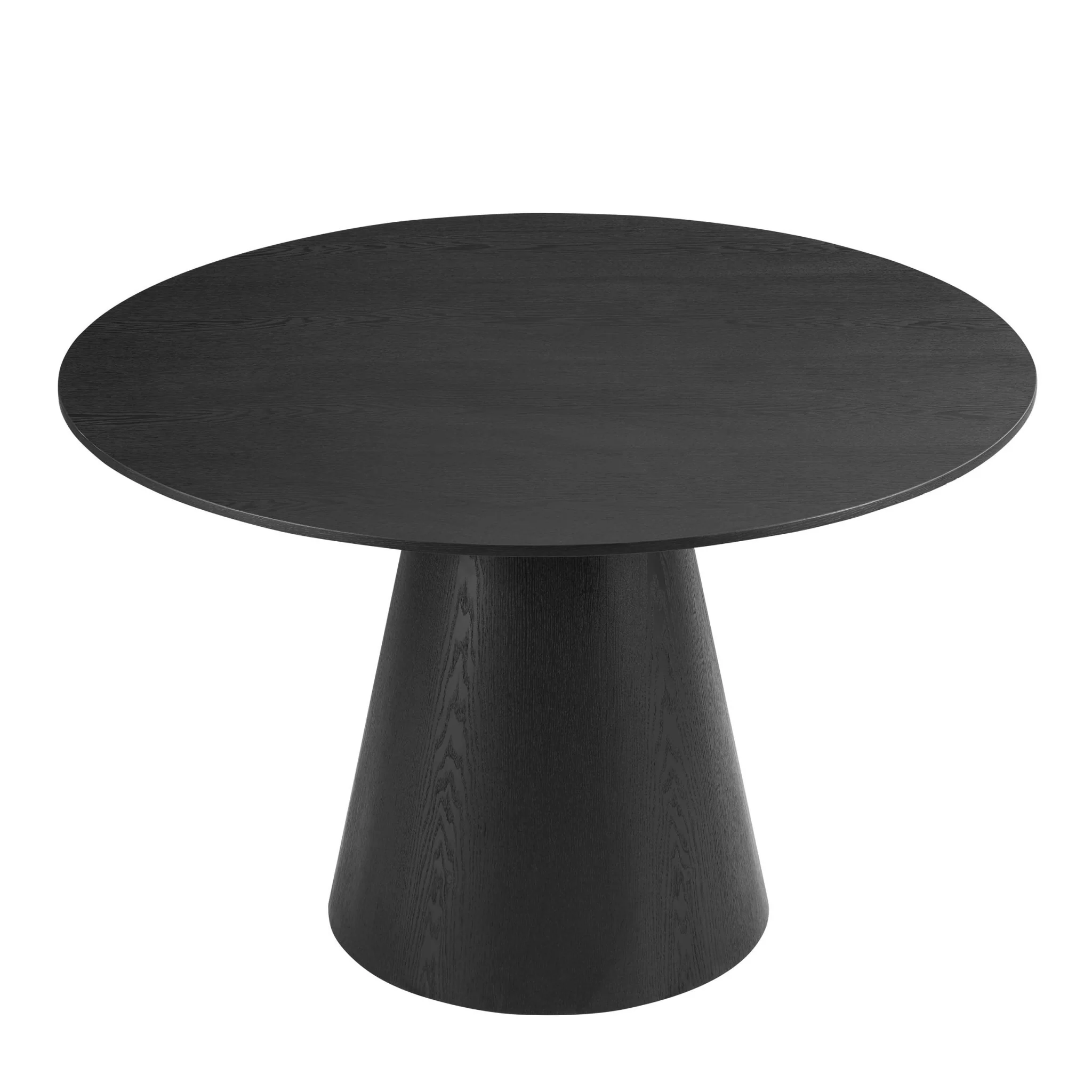 Cassie 4-6 Seater Dining Table - Black Wood - Image 3
