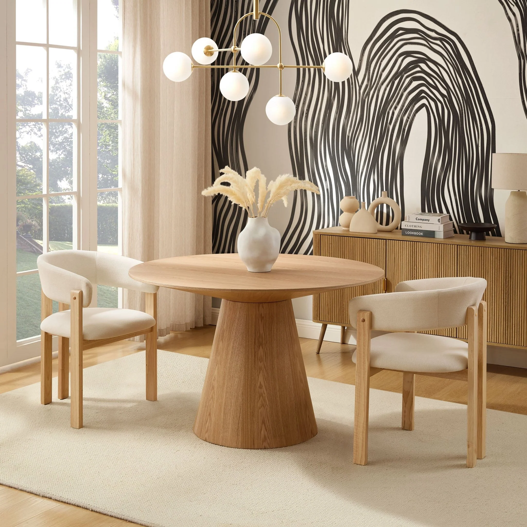 Cassie 4-6 Seater Dining Table - Natural Wood