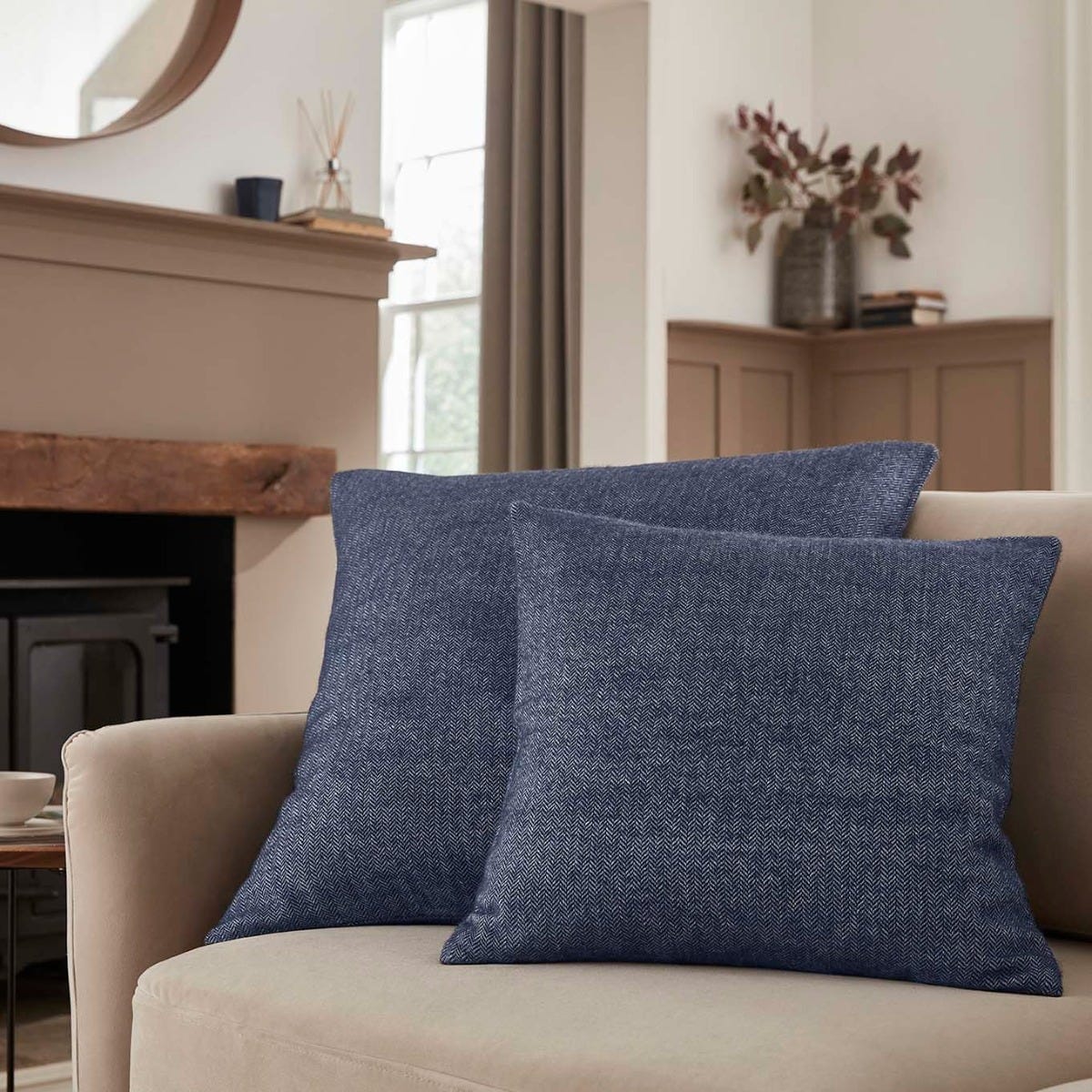 Chamonix Sofa Cushion Cover - Navy