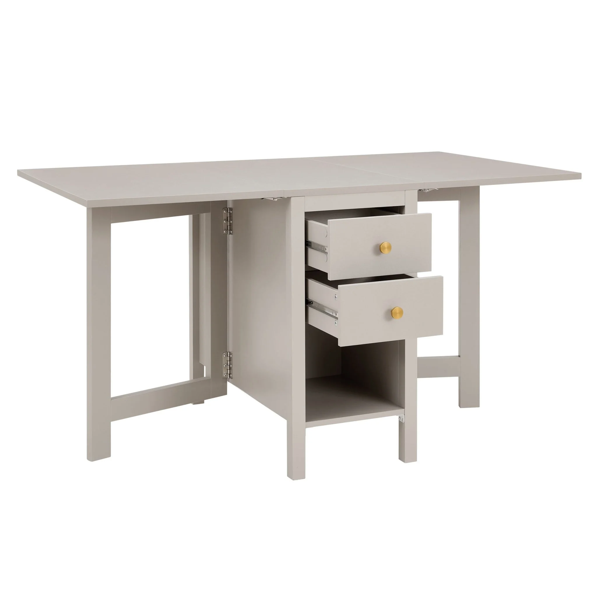 Charlie 2-4 Seater Folding Dining Table - Taupe - Image 6