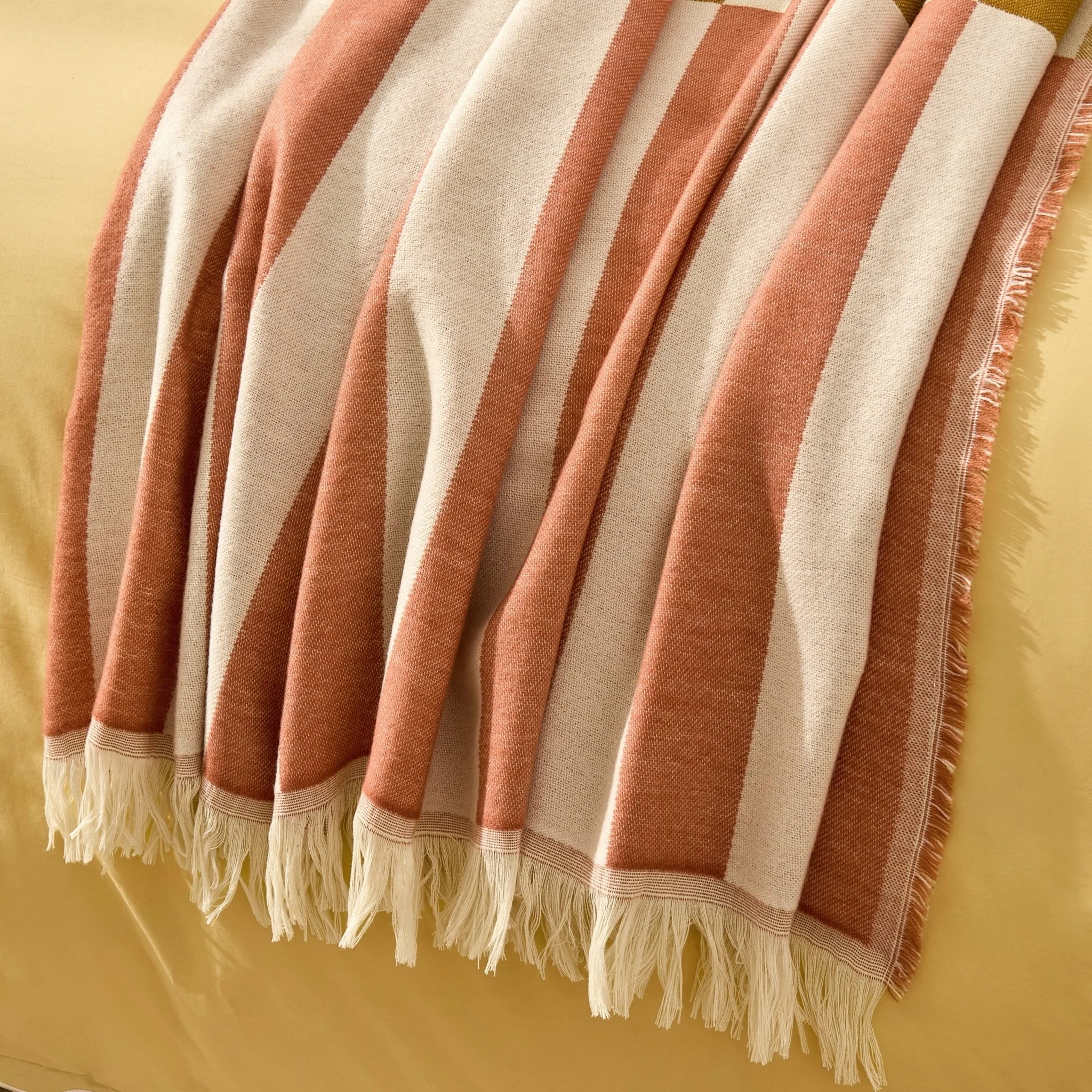 Checkerboard Throw - Pink/ Yellow - Image 2