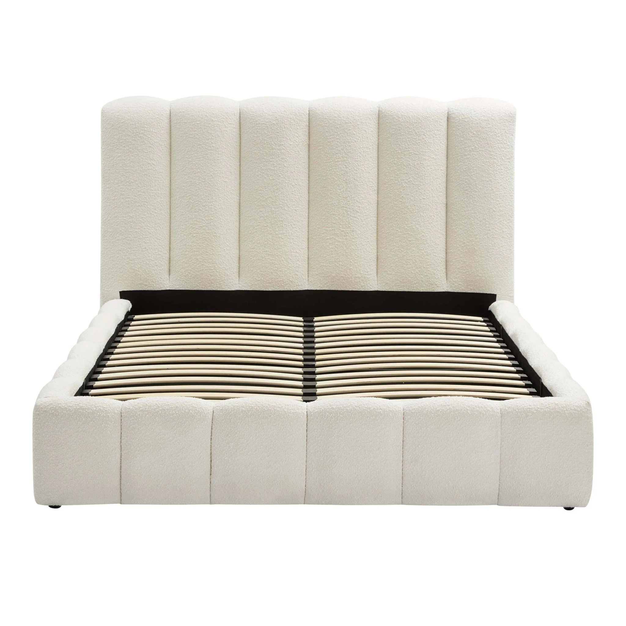 Cheshire Boucle Ottoman Storage Bed - Off White - Image 6