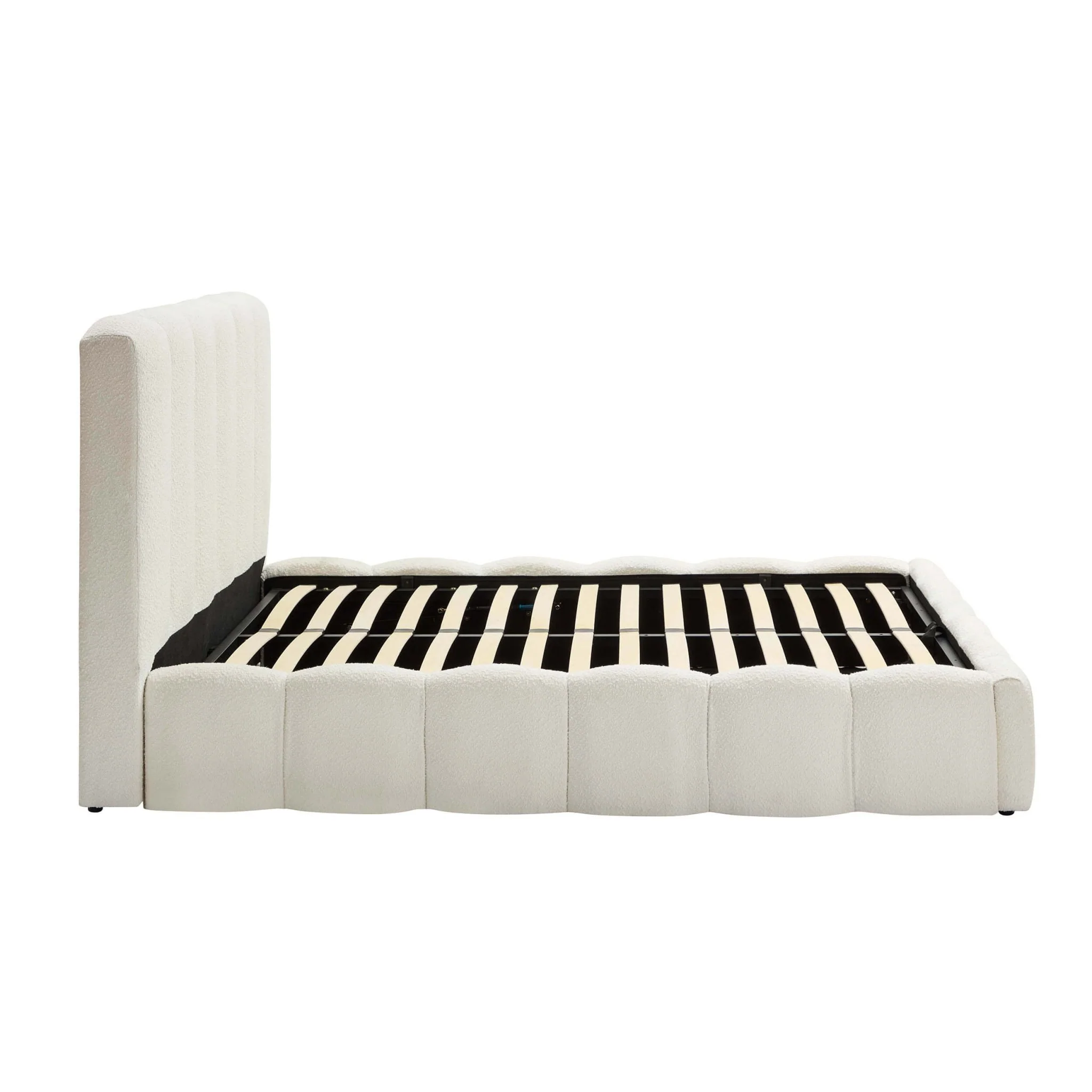 Cheshire Boucle Ottoman Storage Bed - Off White - Image 7