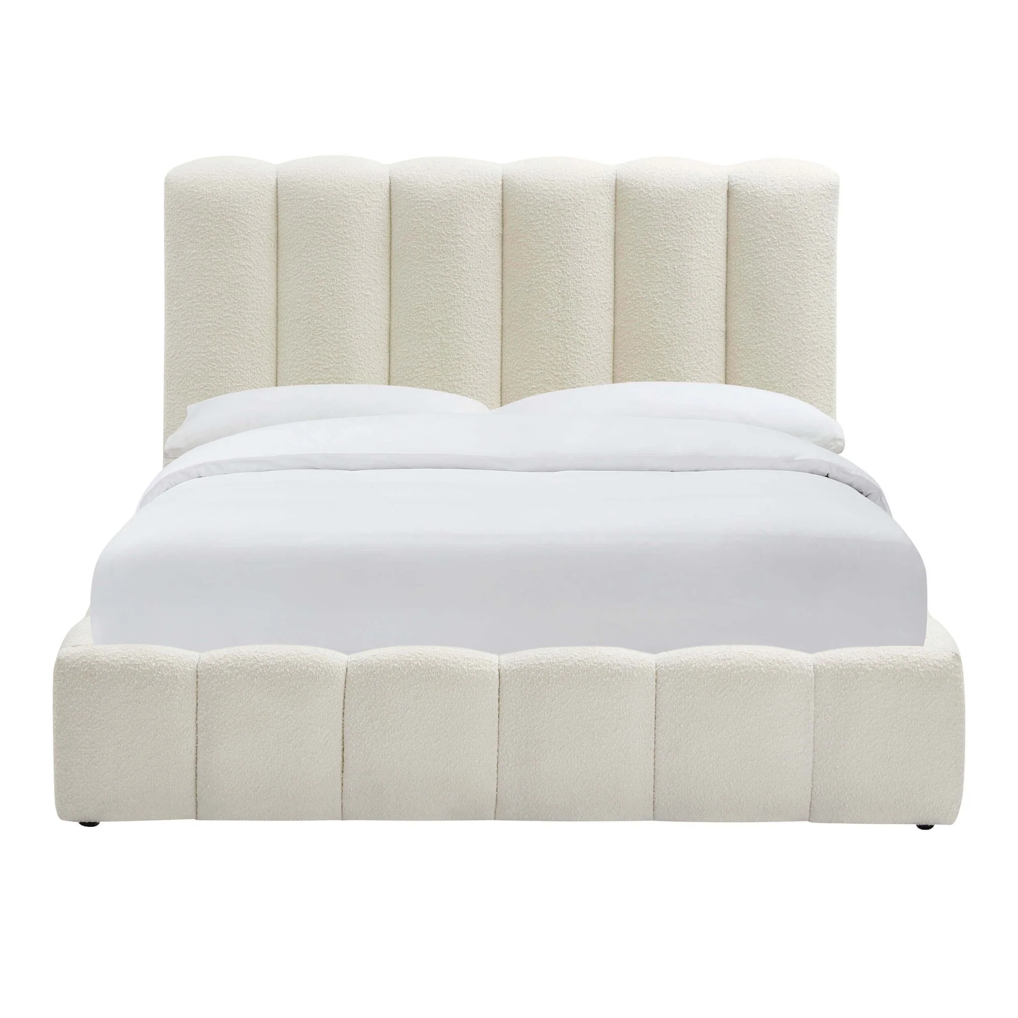 Cheshire Boucle Ottoman Storage Bed - Off White - Image 9