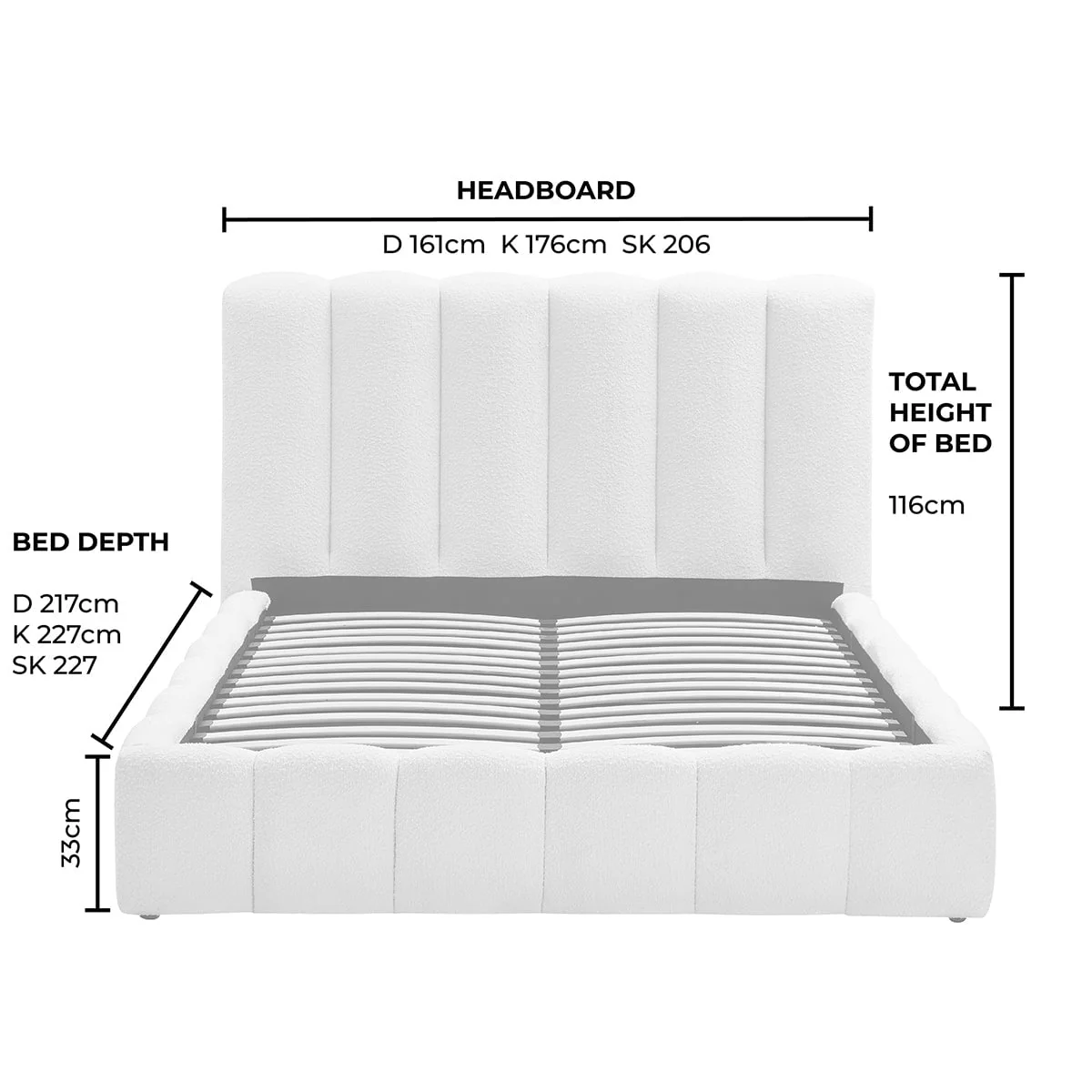 Cheshire Ottoman Storage Bed - Ivory - Image 13