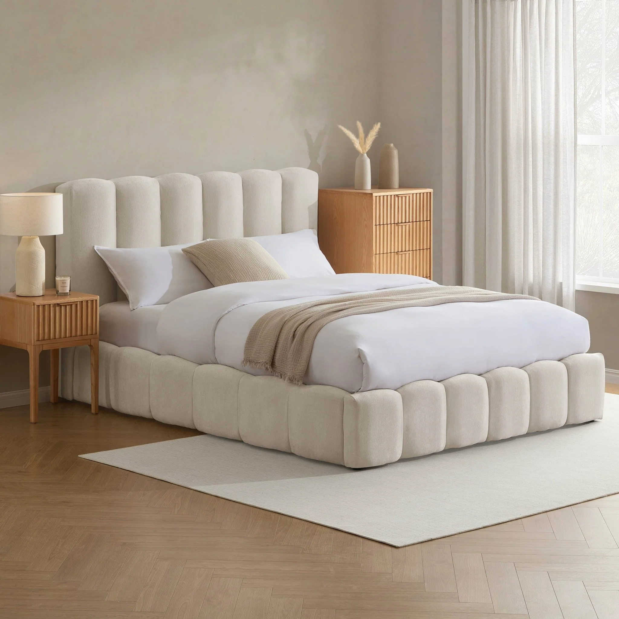 Cheshire Ottoman Storage Bed - Ivory - Image 4