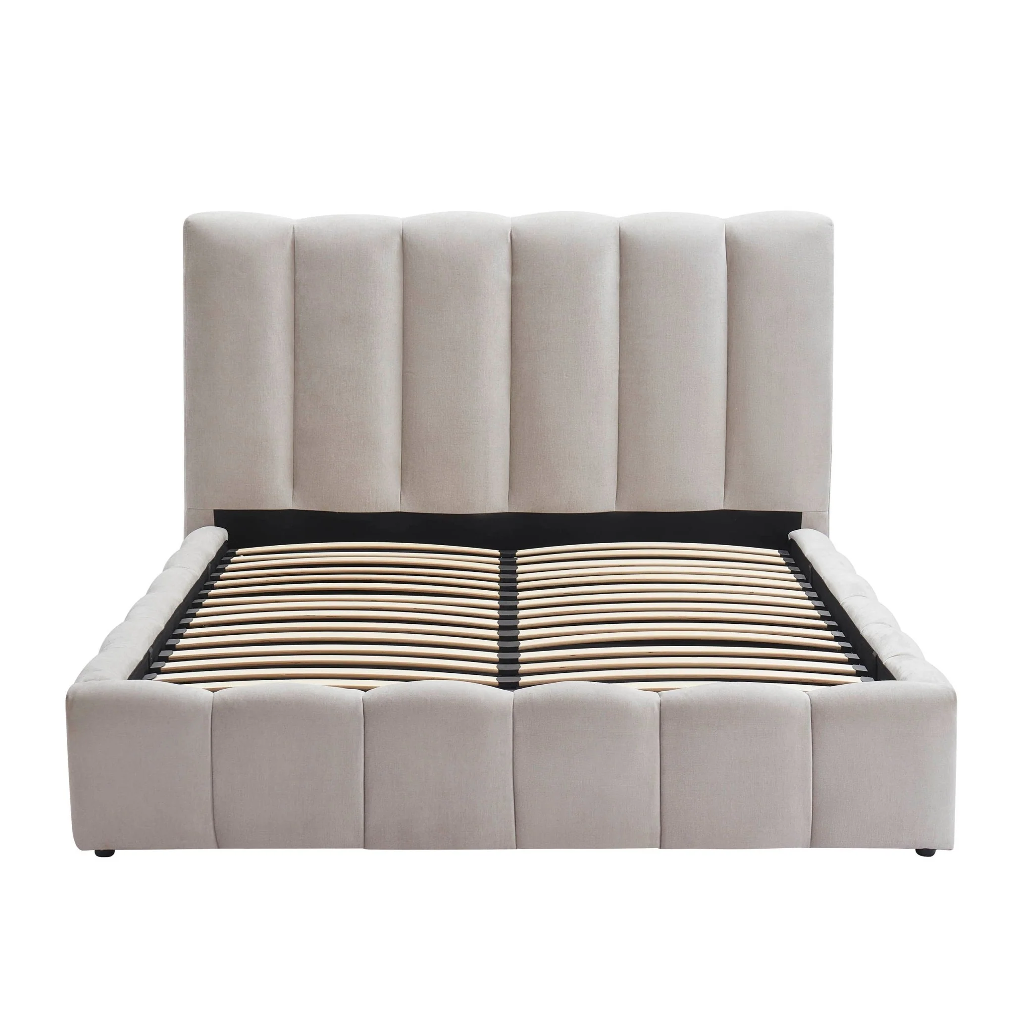 Cheshire Ottoman Storage Bed - Light Grey - Image 8