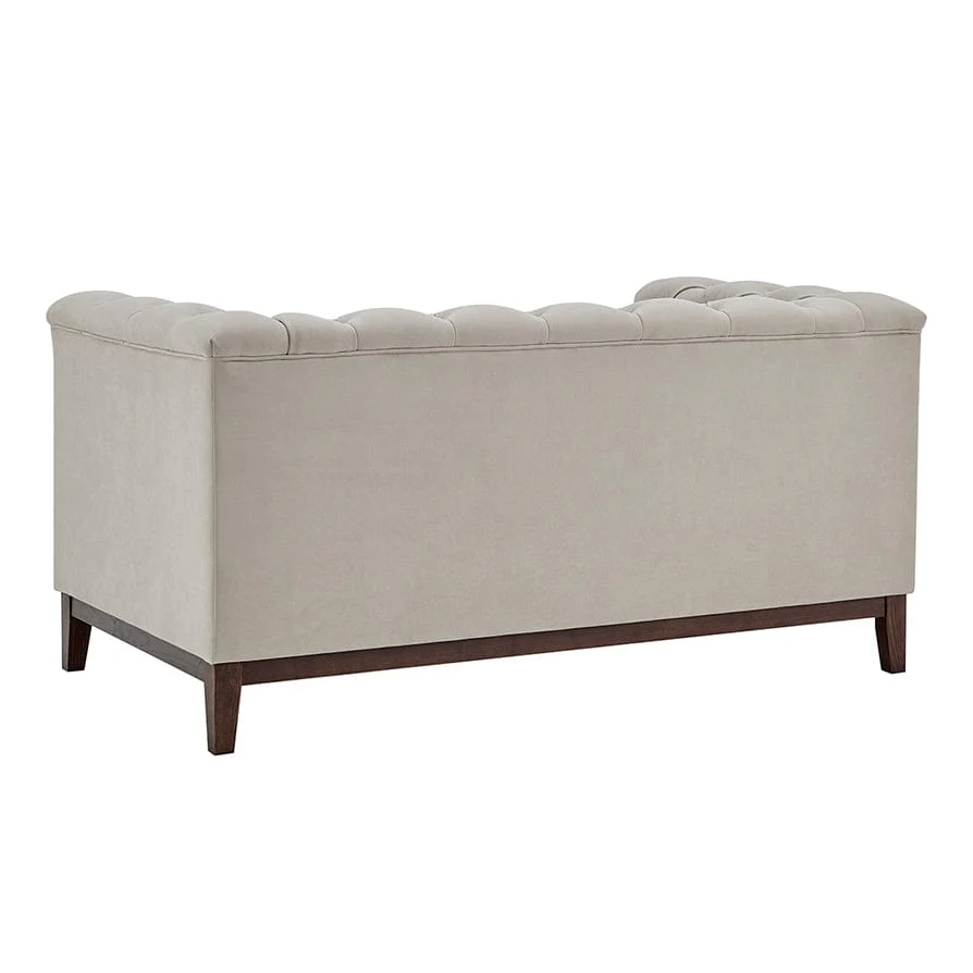 Chesterfield 2 Seater Sofa - Stone - Image 5