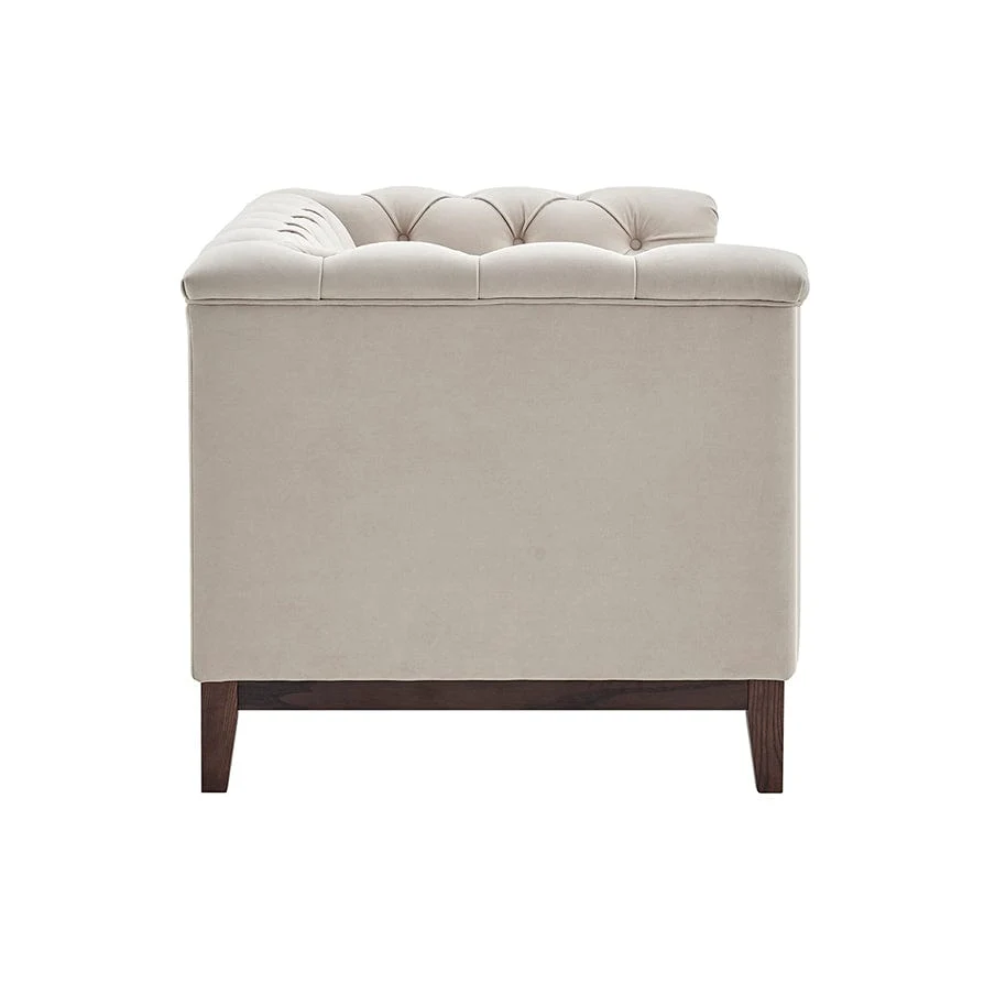 Chesterfield 2 Seater Sofa - Stone - Image 6
