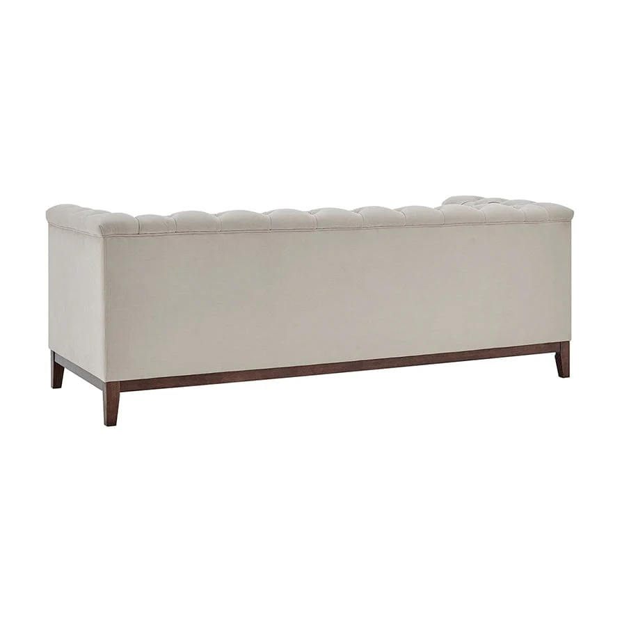 Chesterfield 3 Seater Sofa - Stone - Image 4