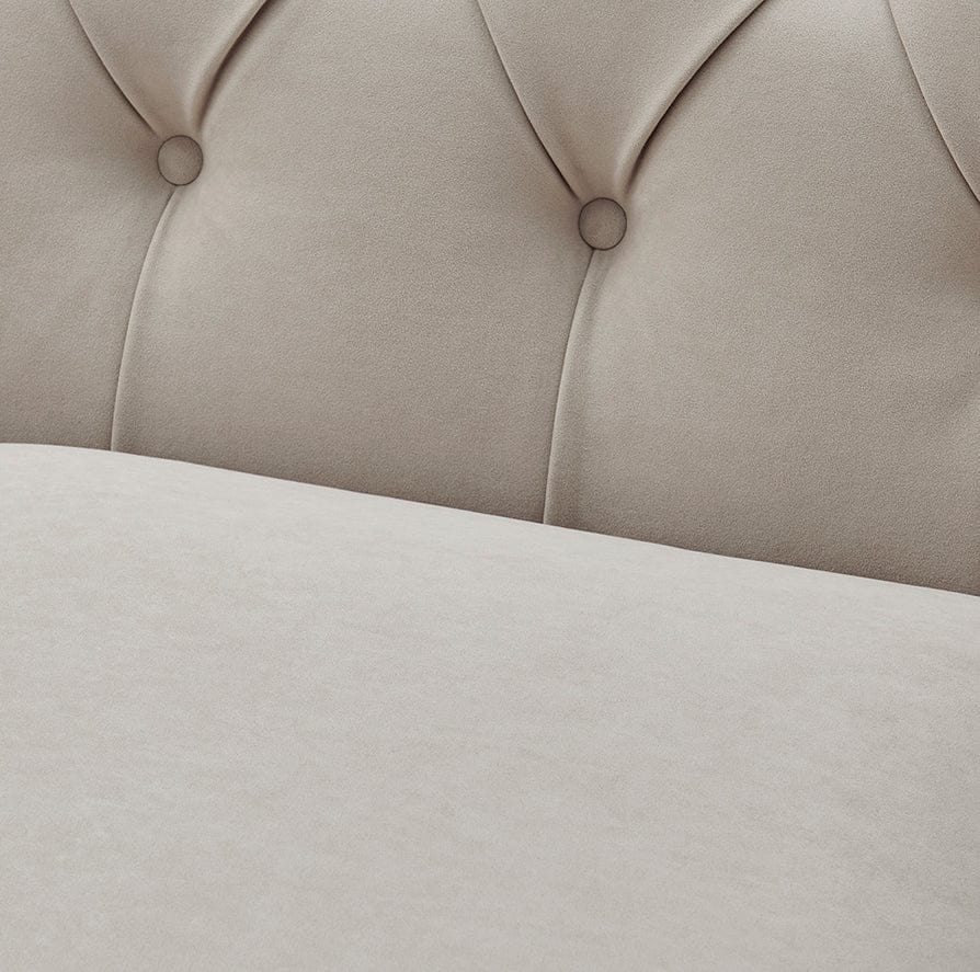 Chesterfield 3 Seater Sofa - Stone - Image 8