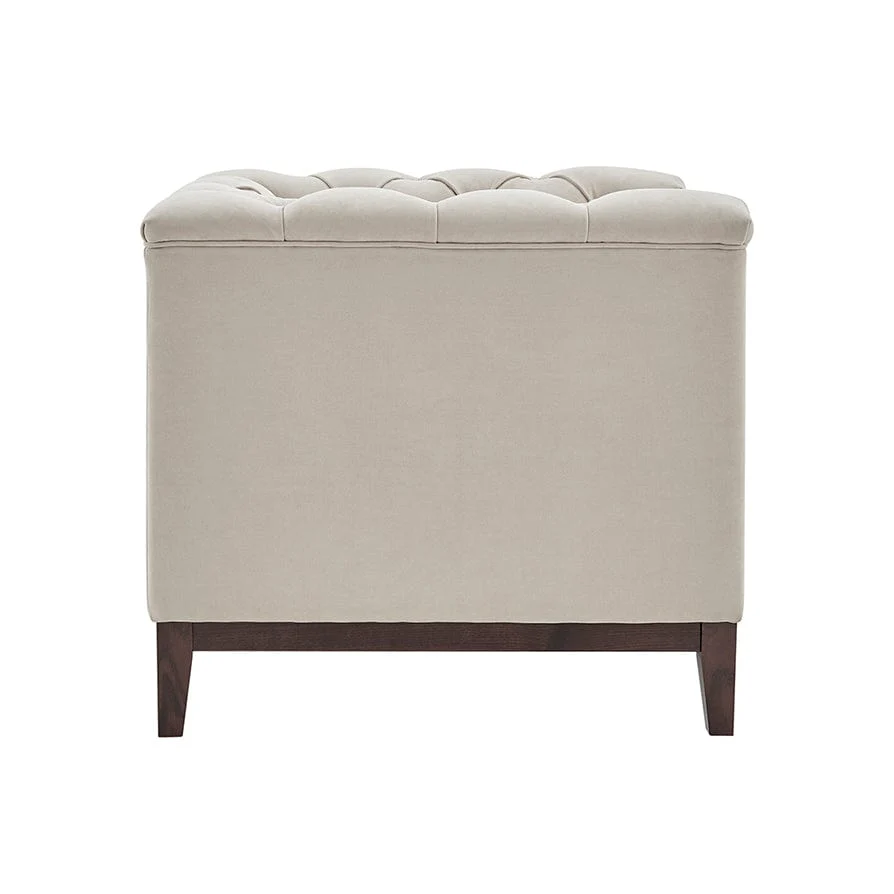 Chesterfield Armchair - Stone - Image 7
