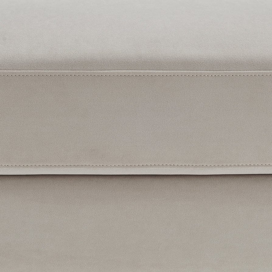 Chesterfield Pouffe - Stone - Image 6