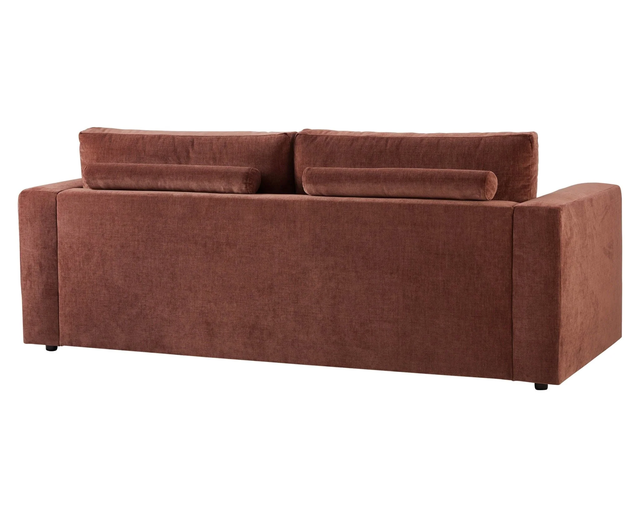 Chicago 3 Seater Sofa - Chenille Dark Rust - Image 5