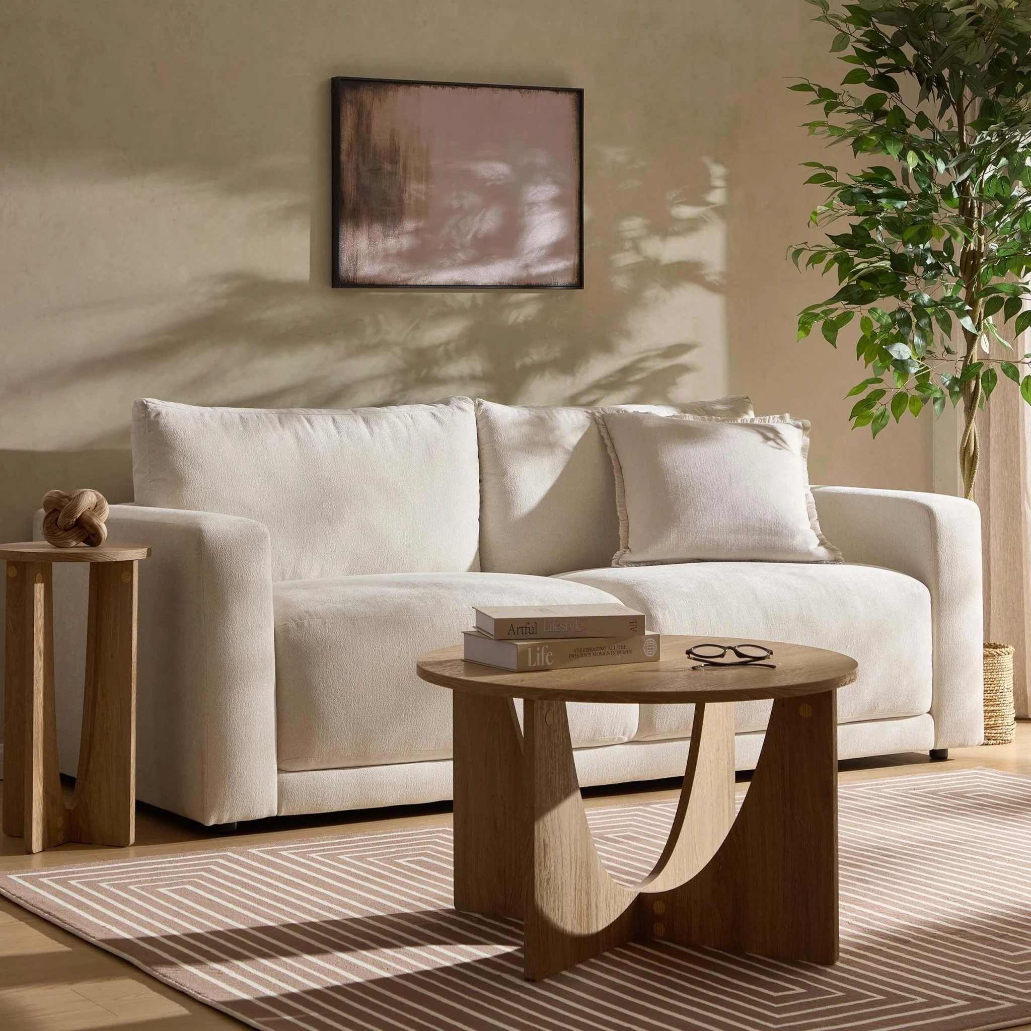 Chicago 3 Seater Sofa - Chenille Ivory