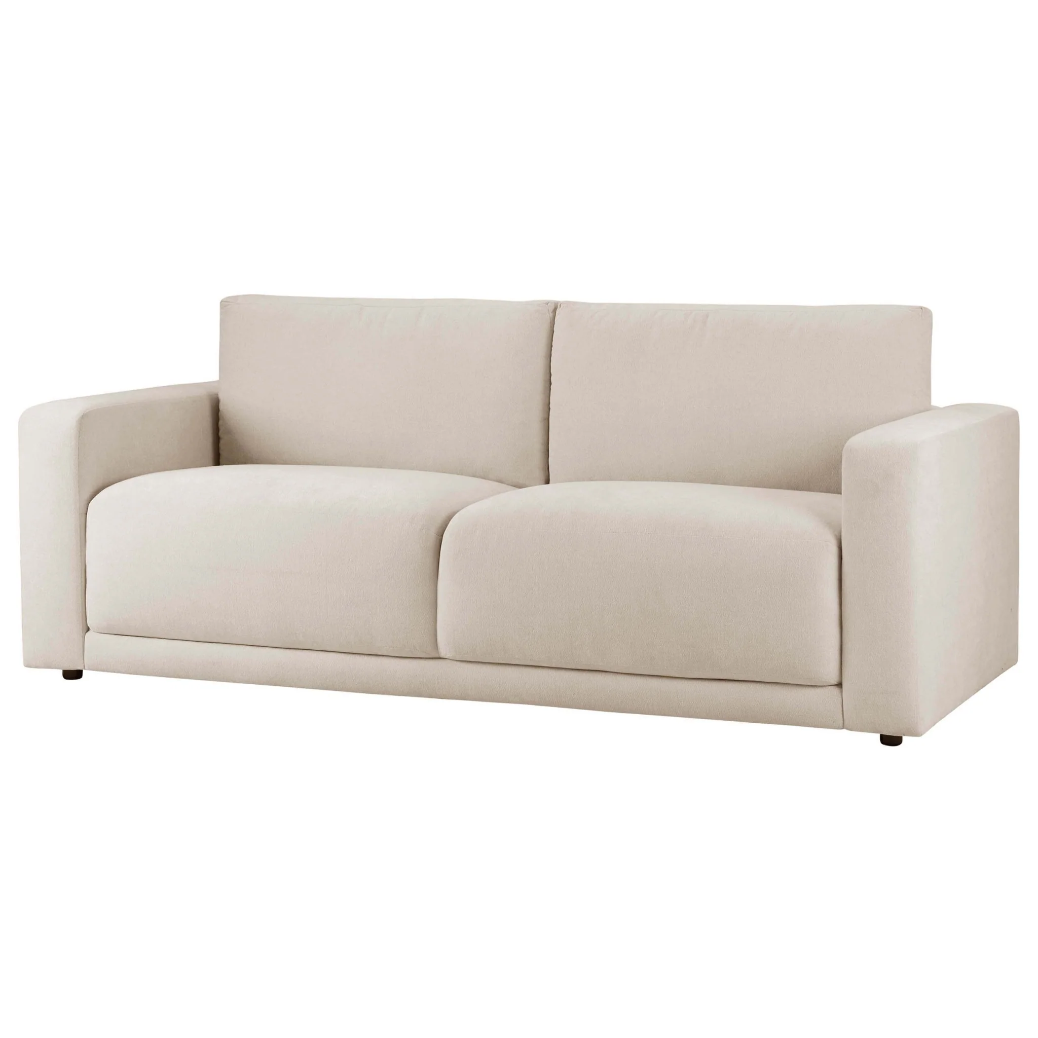 Chicago 3 Seater Sofa - Chenille Ivory - Image 4