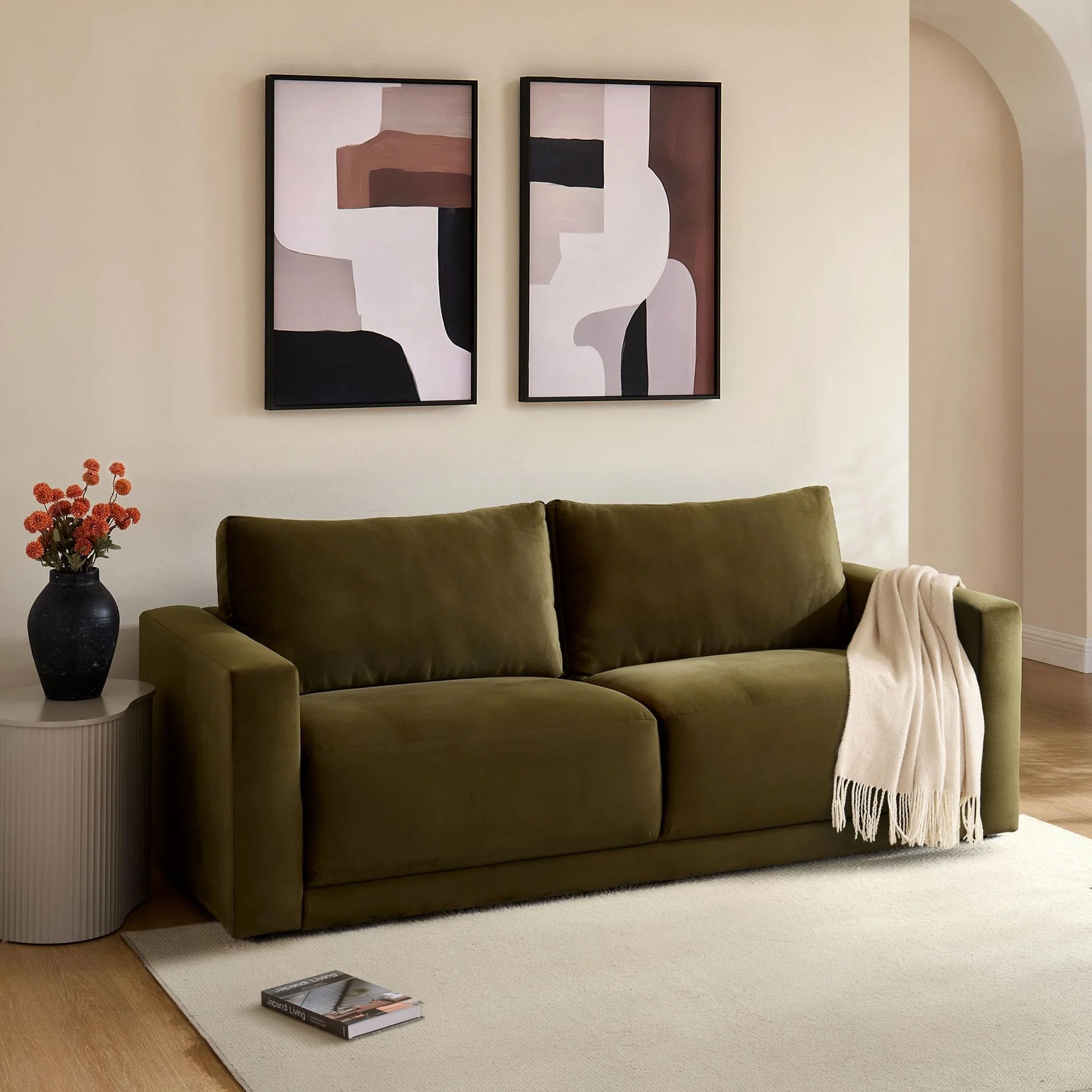 Chicago 3 Seater Sofa - Rich Green - Image 3
