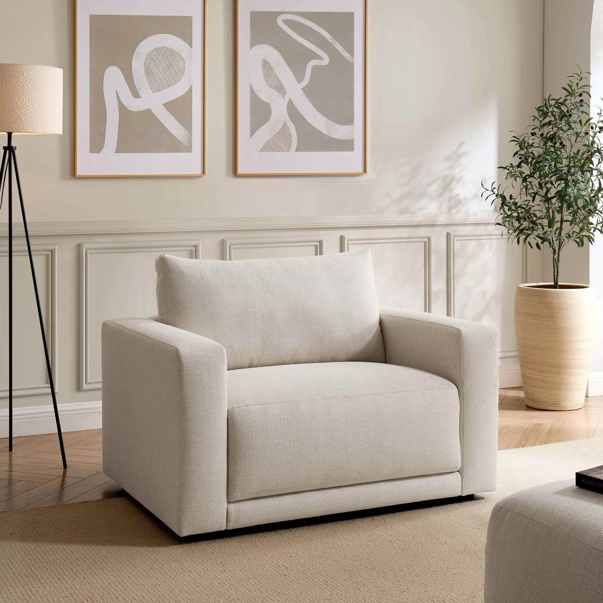 Chicago Loveseat - Beige - Image 2
