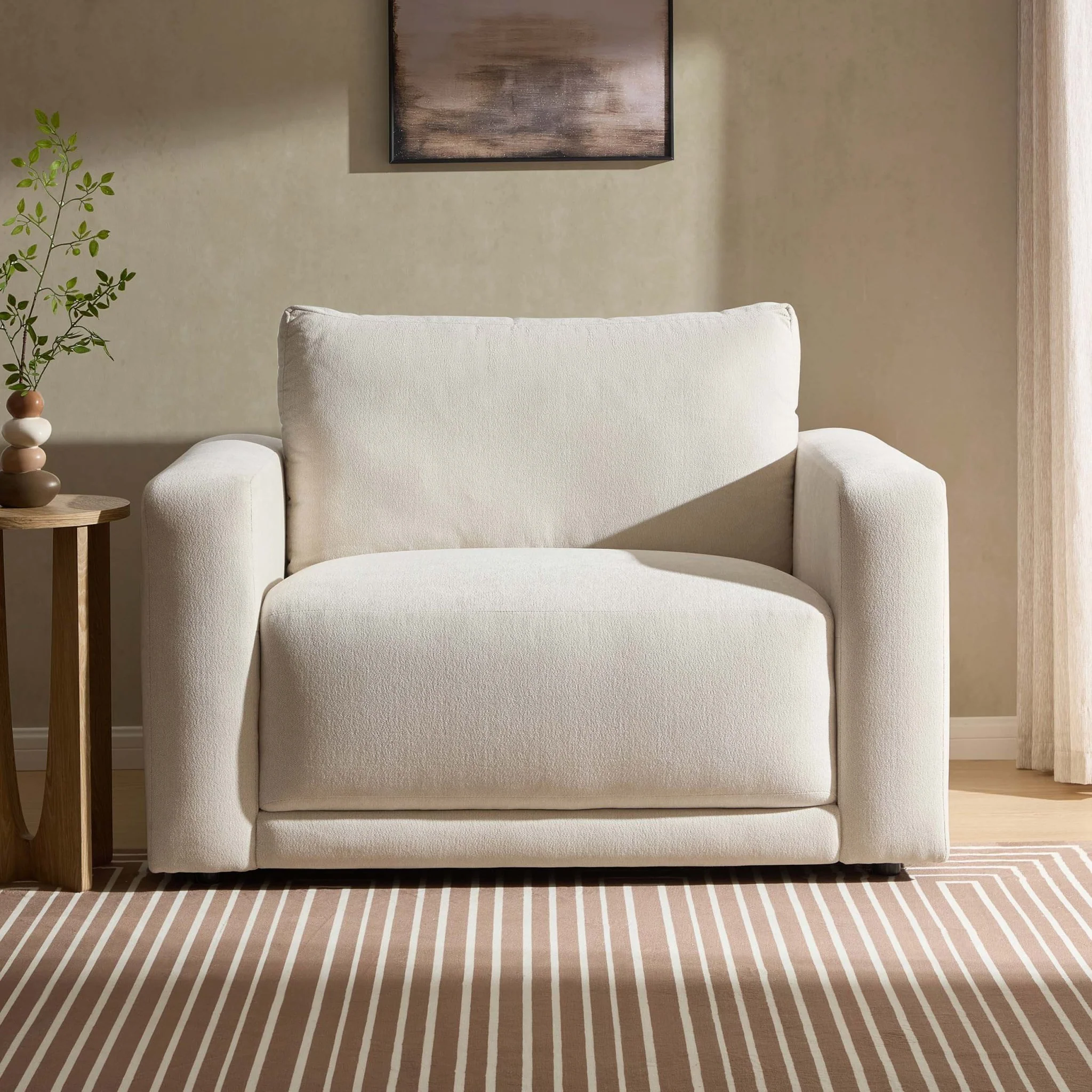 Chicago Loveseat - Chenille Ivory