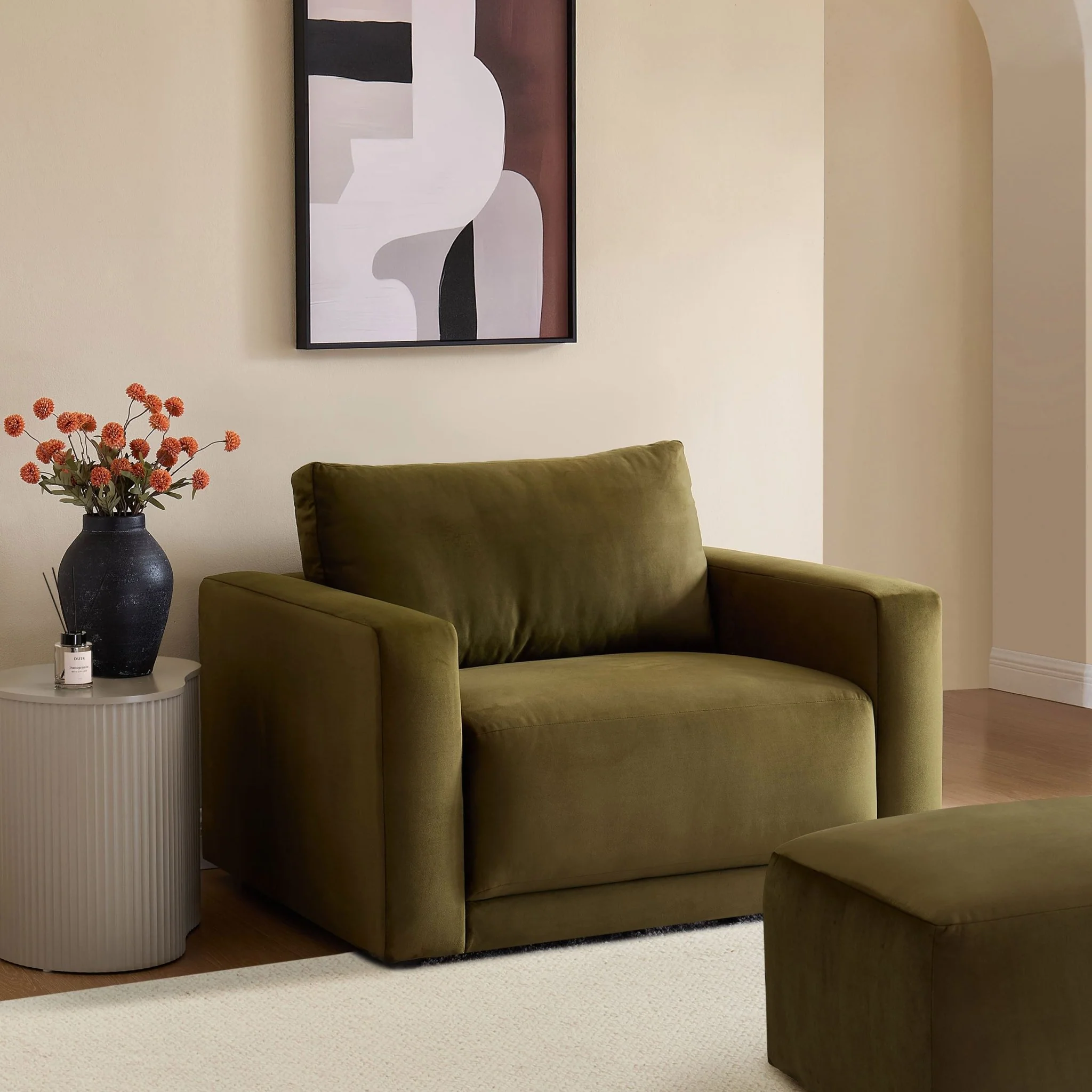 Chicago Loveseat - Rich Green - Image 2