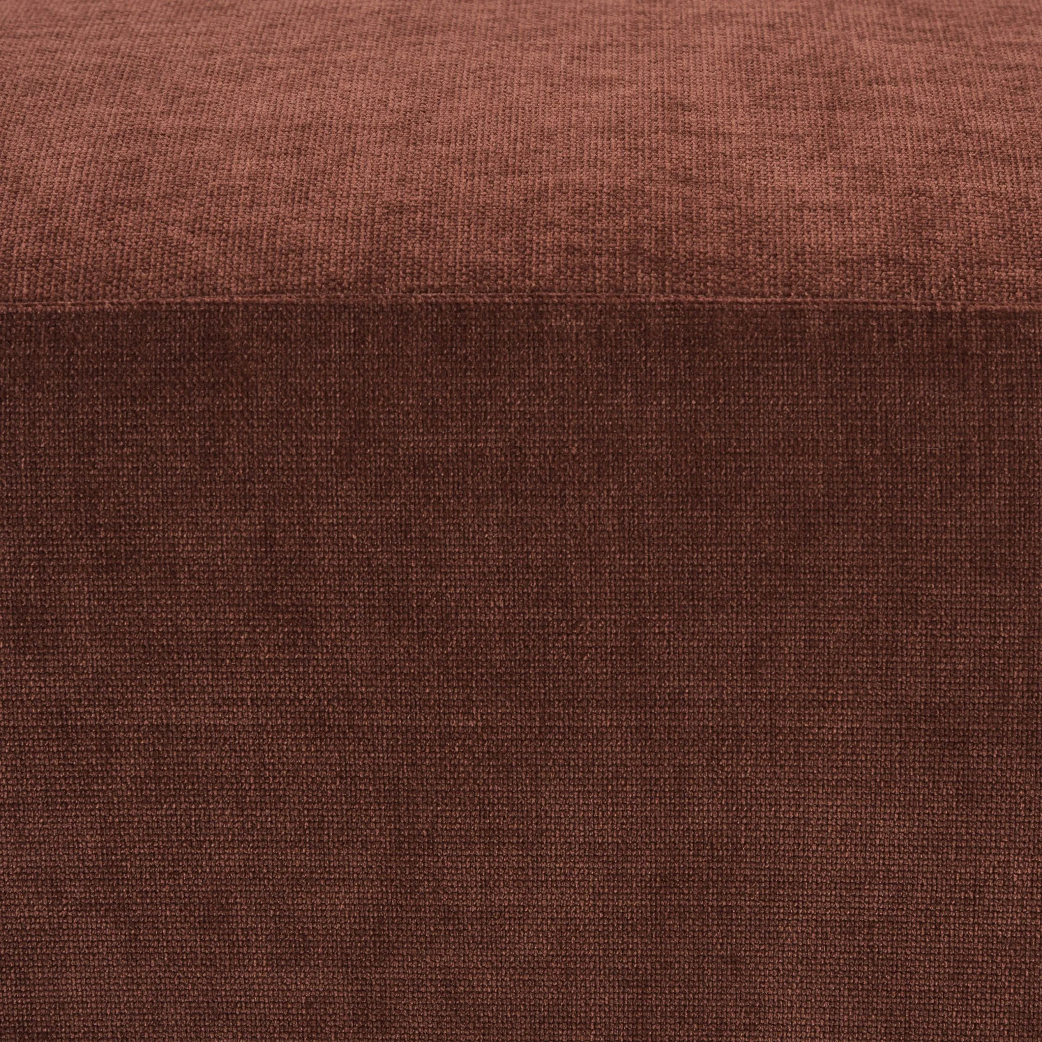 Chicago Pouffe - Chenille Dark Rust - Image 5