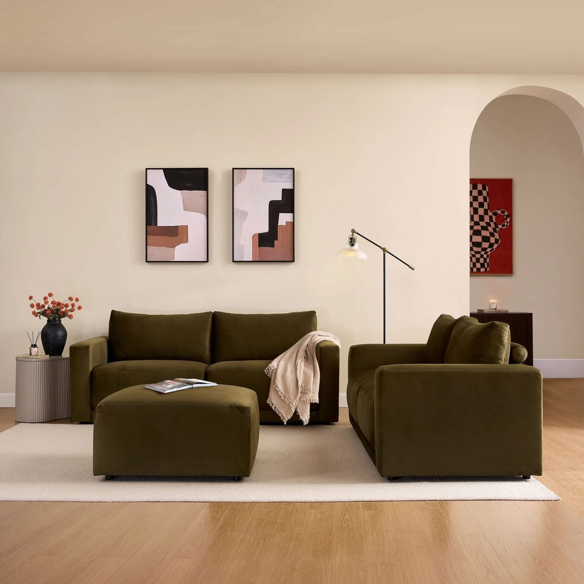 Chicago 2 Seater Sofa - Rich Green - Image 3