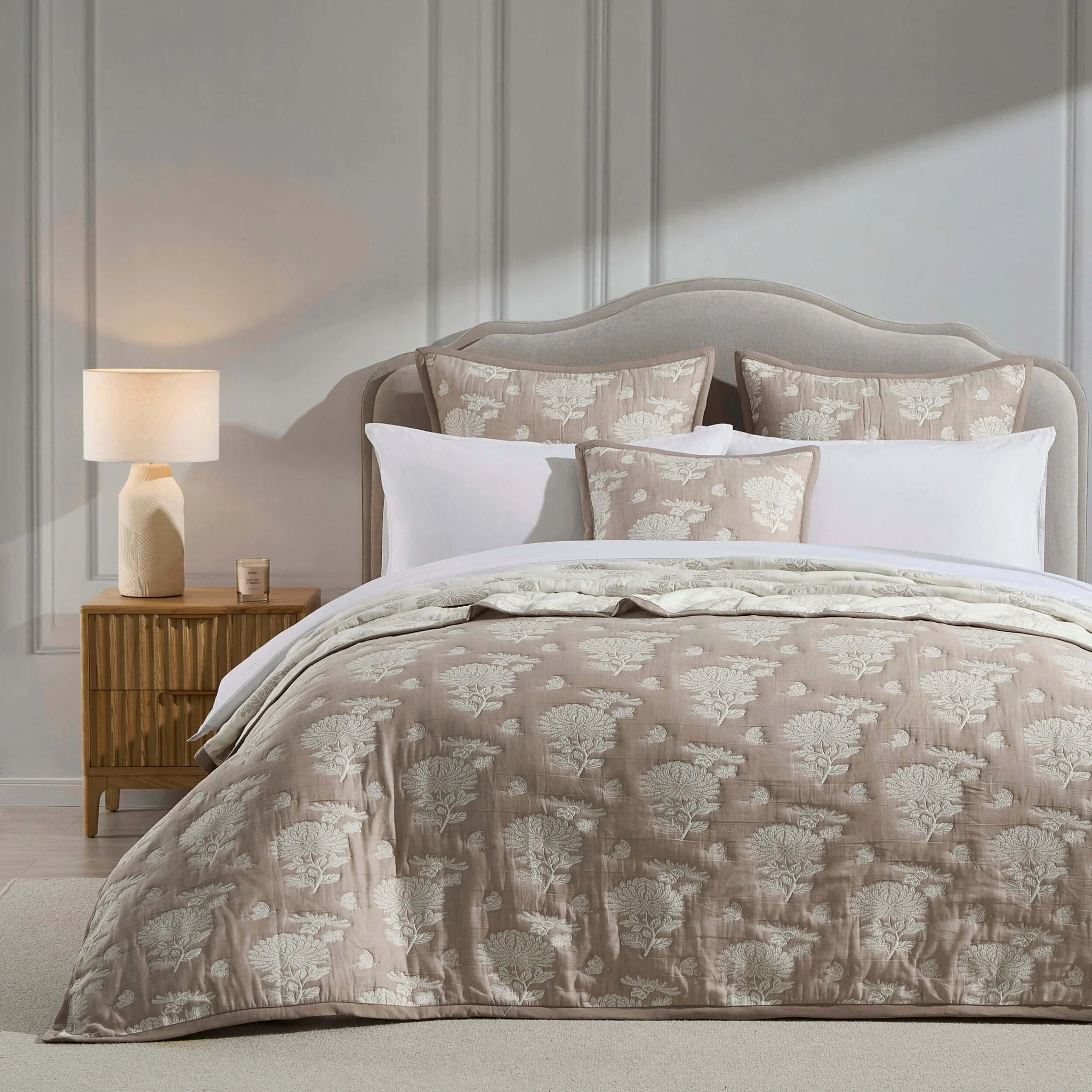 Wiltshire Chenille Ottoman Storage Bed - Light Grey - Image 2